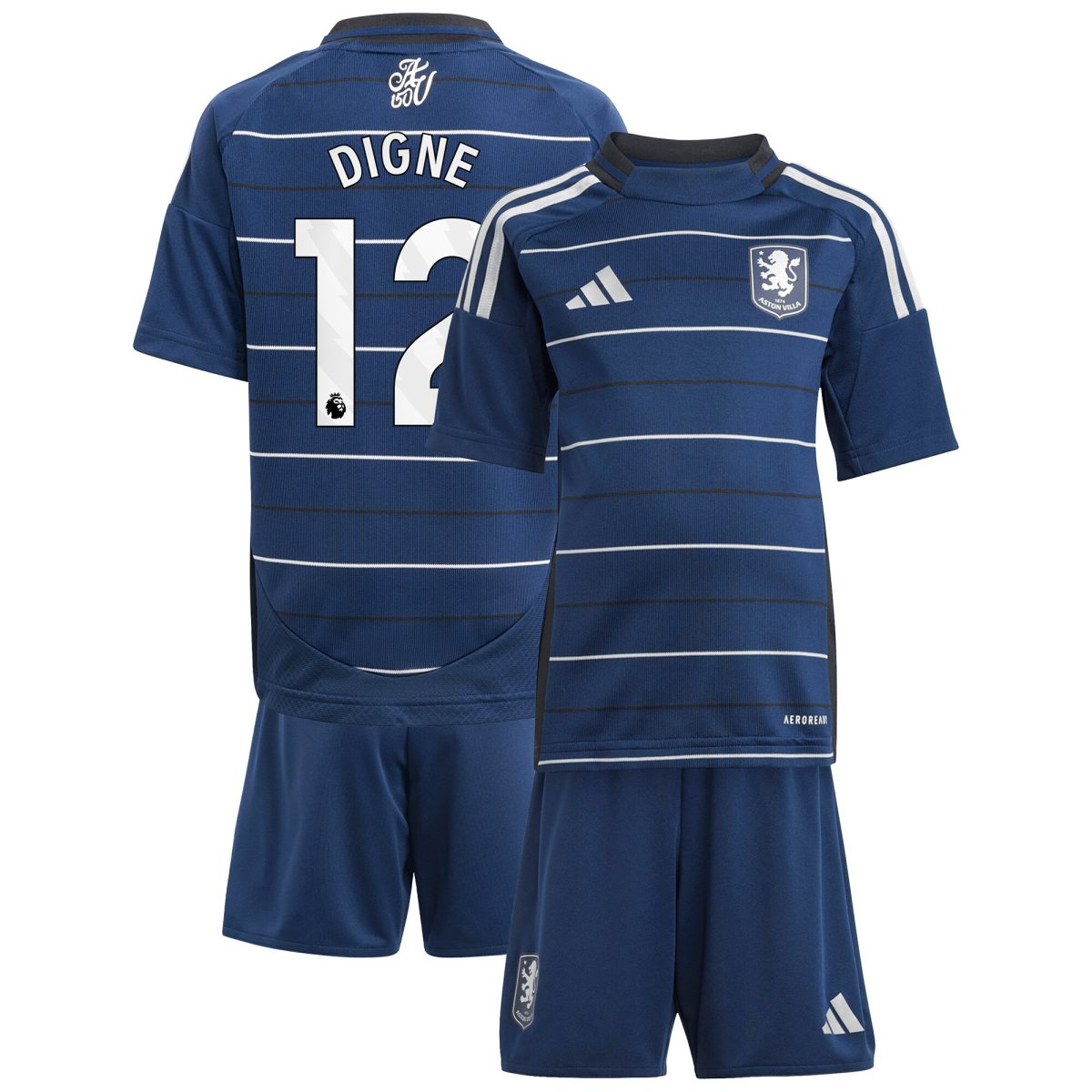 aston villa adidas third minikit 2024-25 with digne 12 printing Collection - Aston Villa Official Store