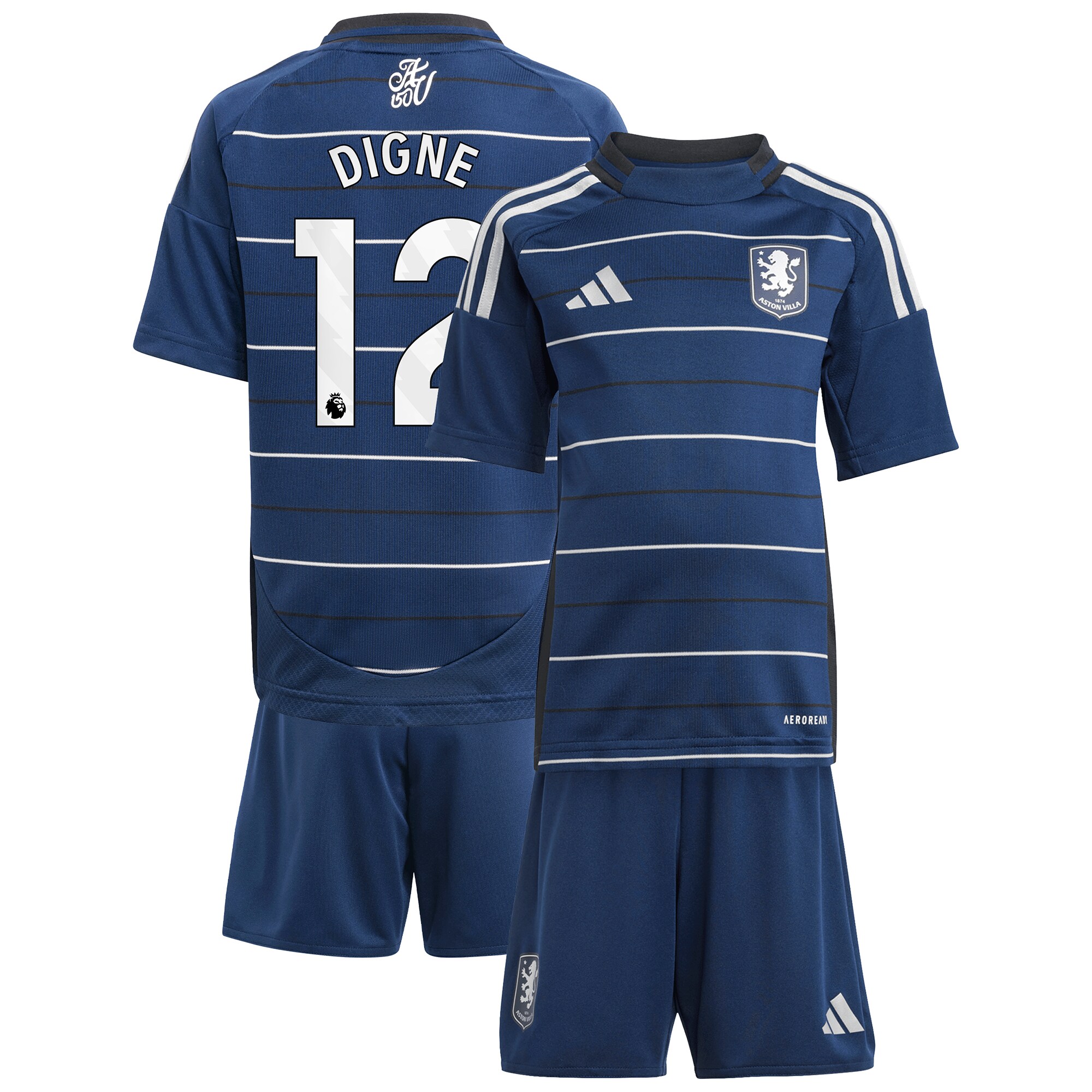 aston villa adidas third minikit 2024-25 with digne 12 printing Collection - Aston Villa Official Store