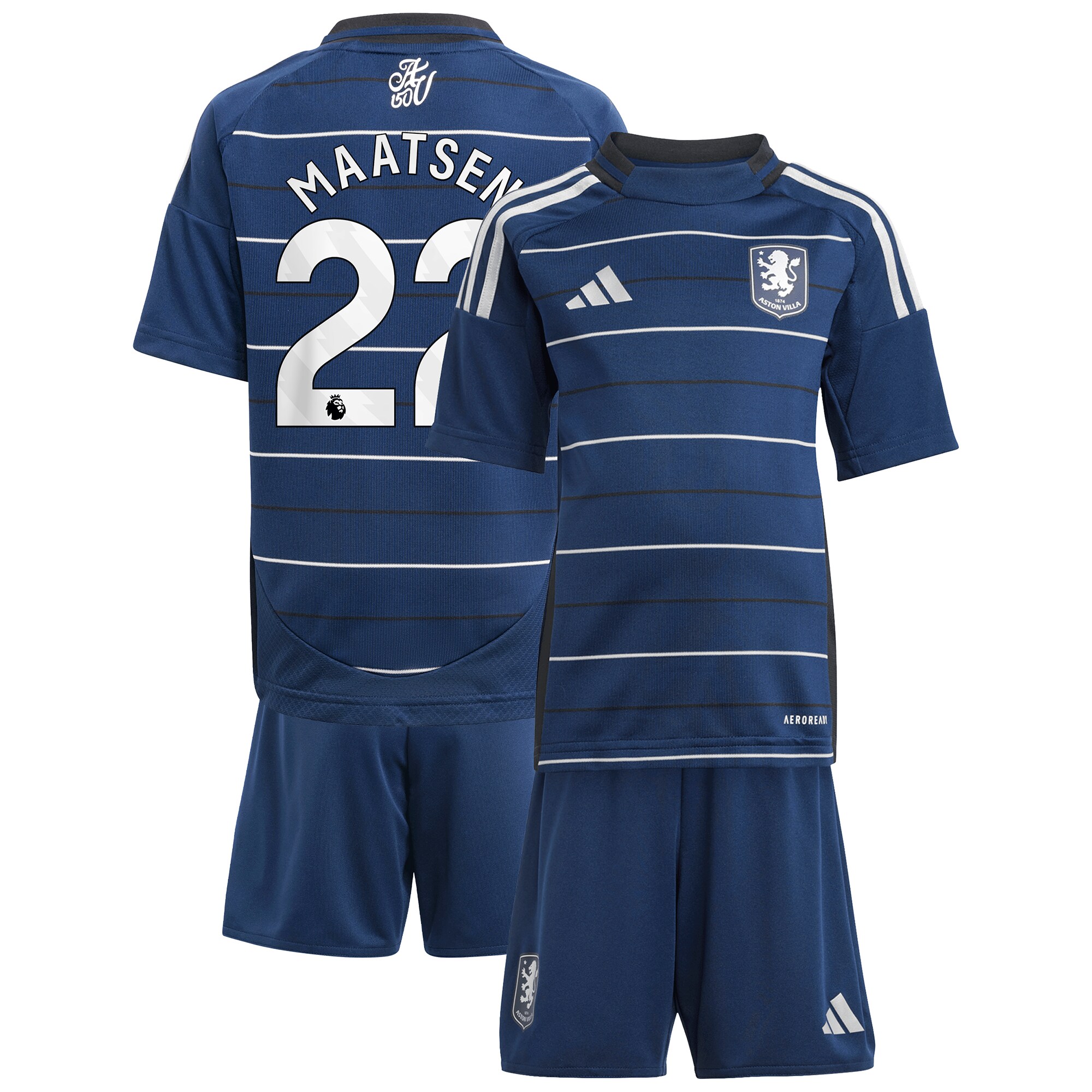 aston villa adidas third minikit 2024-25 with maatsen 22 printing Collection - Aston Villa Official Store
