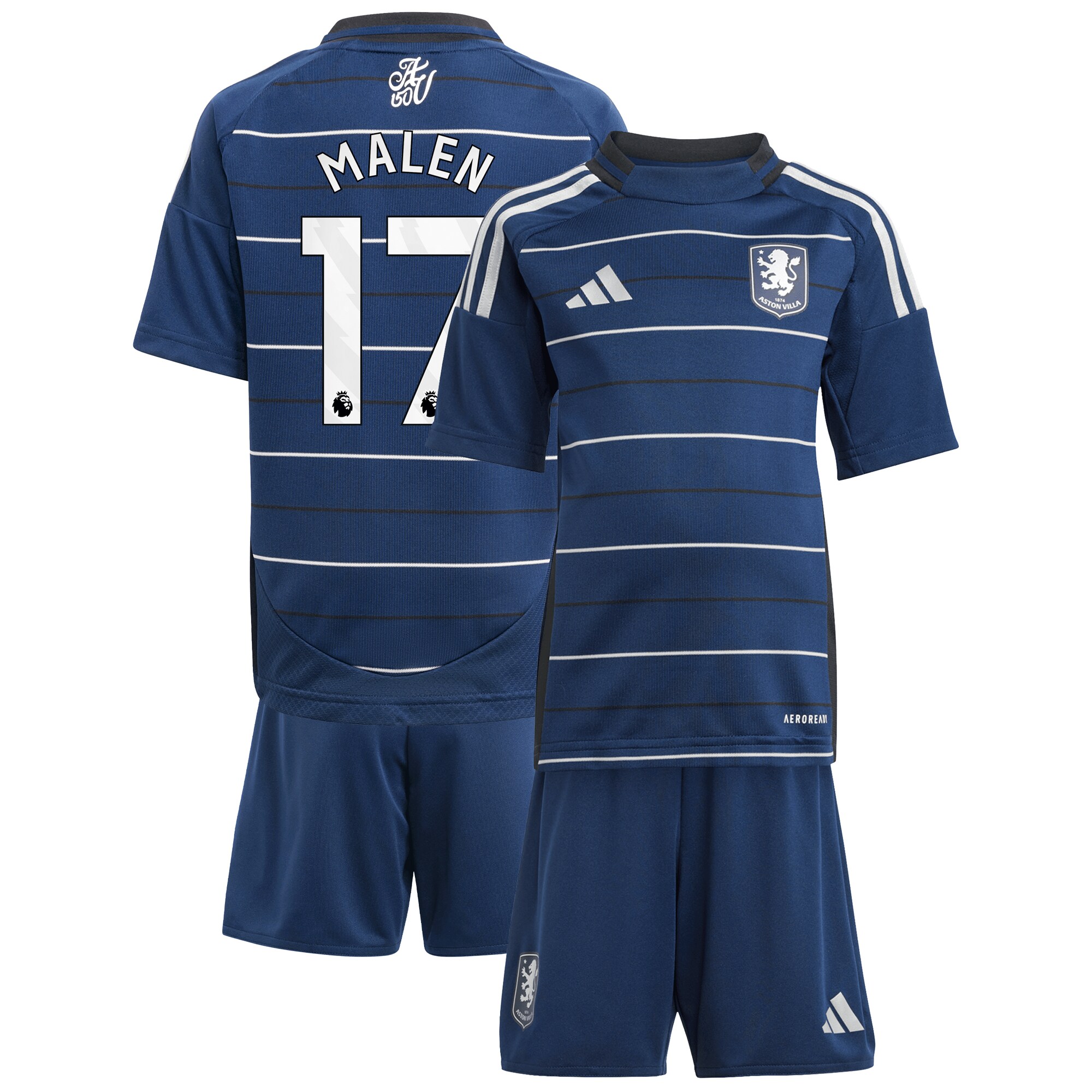 aston villa adidas third minikit 2024-25 with malen 17 printing Collection - Aston Villa Official Store