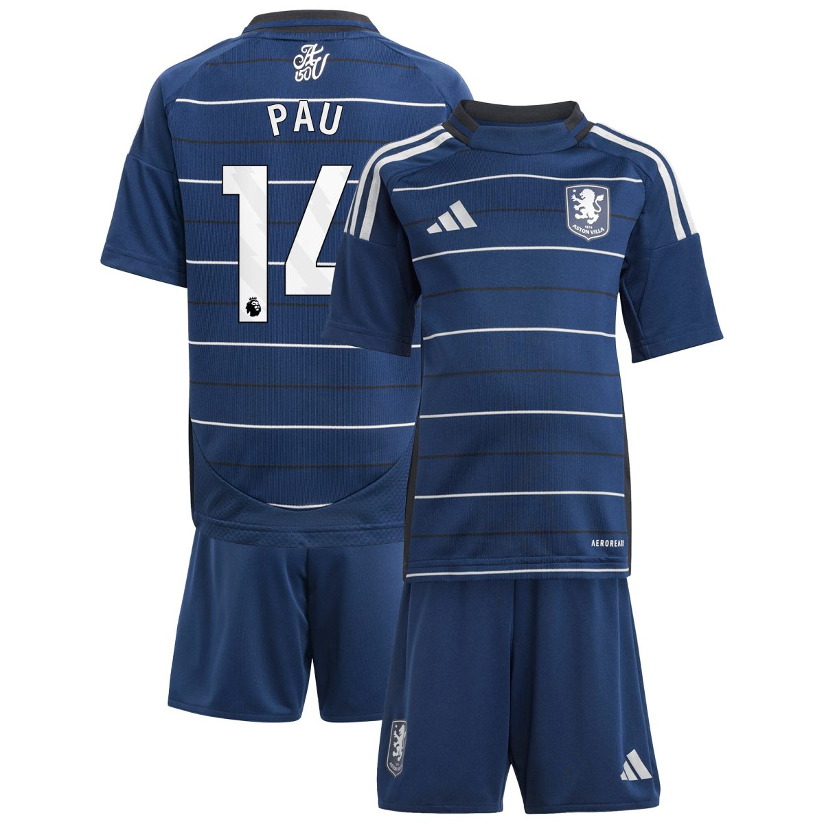 aston villa adidas third minikit 2024-25 with pau 14 printing Collection - Aston Villa Official Store