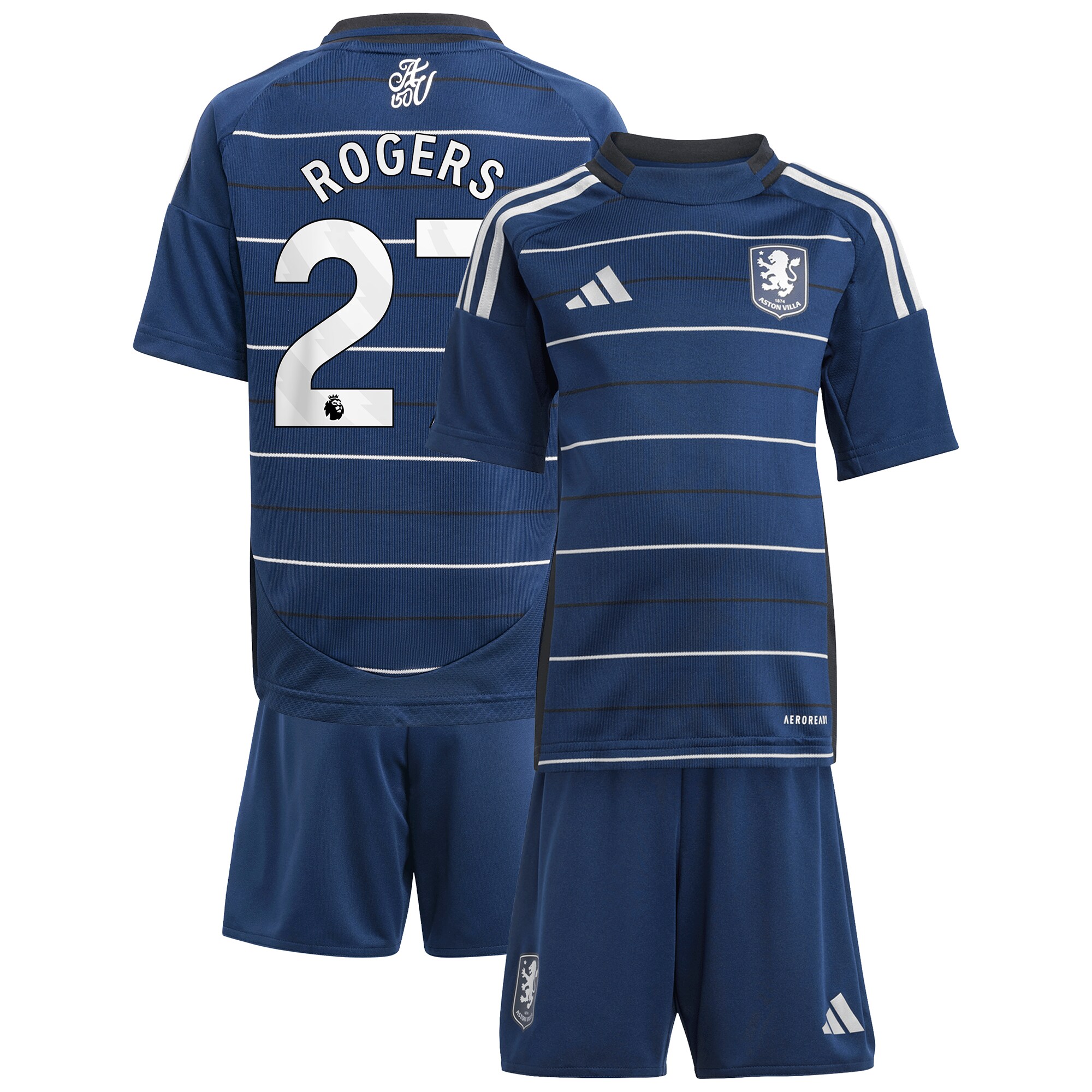 aston villa adidas third minikit 2024-25 with rogers 27 printing Collection - Aston Villa Official Store