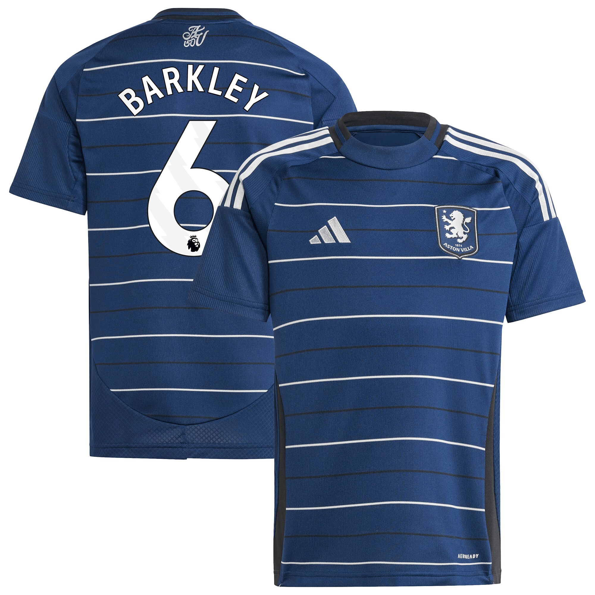 aston villa adidas third shirt 2024-25 – kids with barkley 6 printing Collection - Aston Villa Official Store