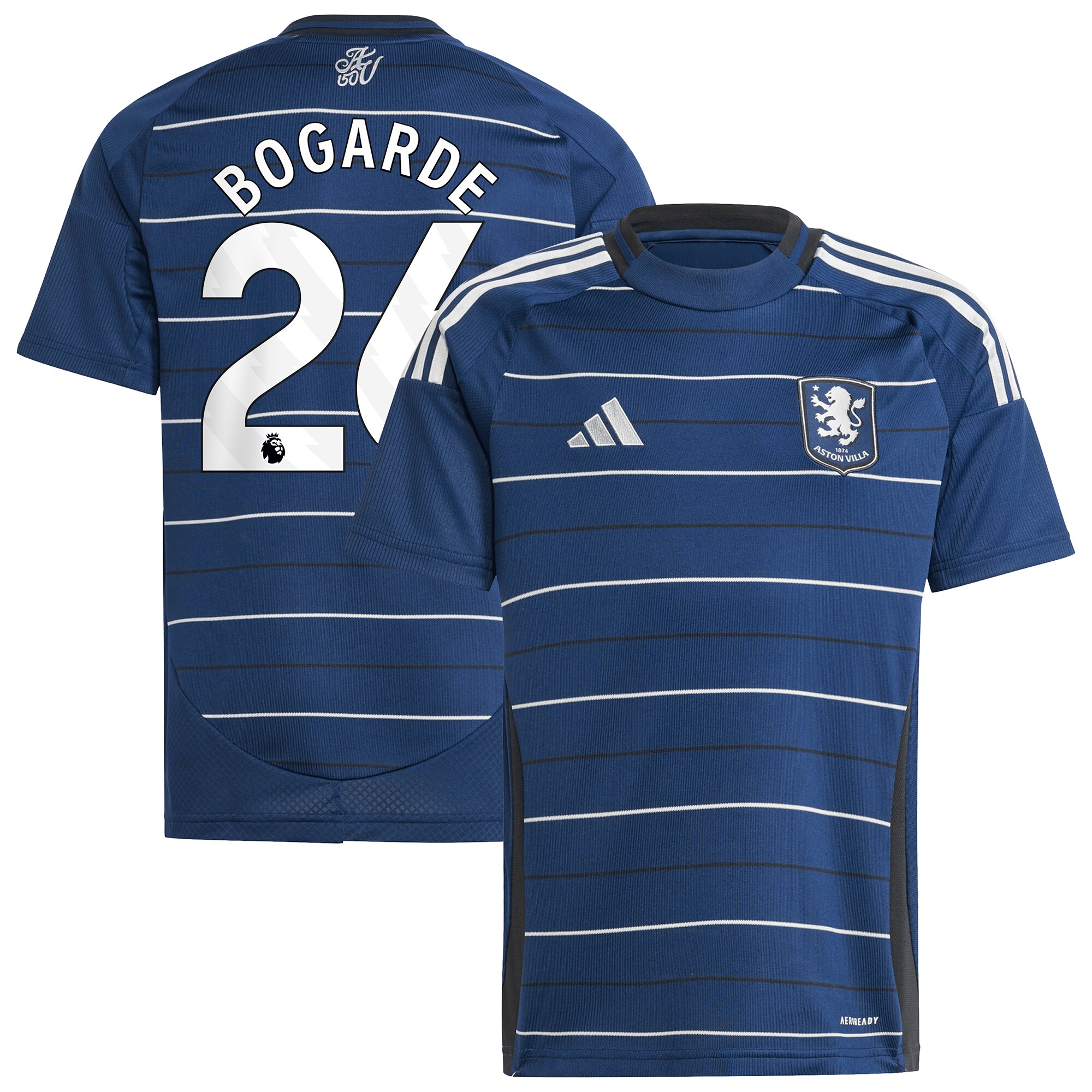 aston villa adidas third shirt 2024-25 – kids with bogarde 26 printing Collection - Aston Villa Official Store