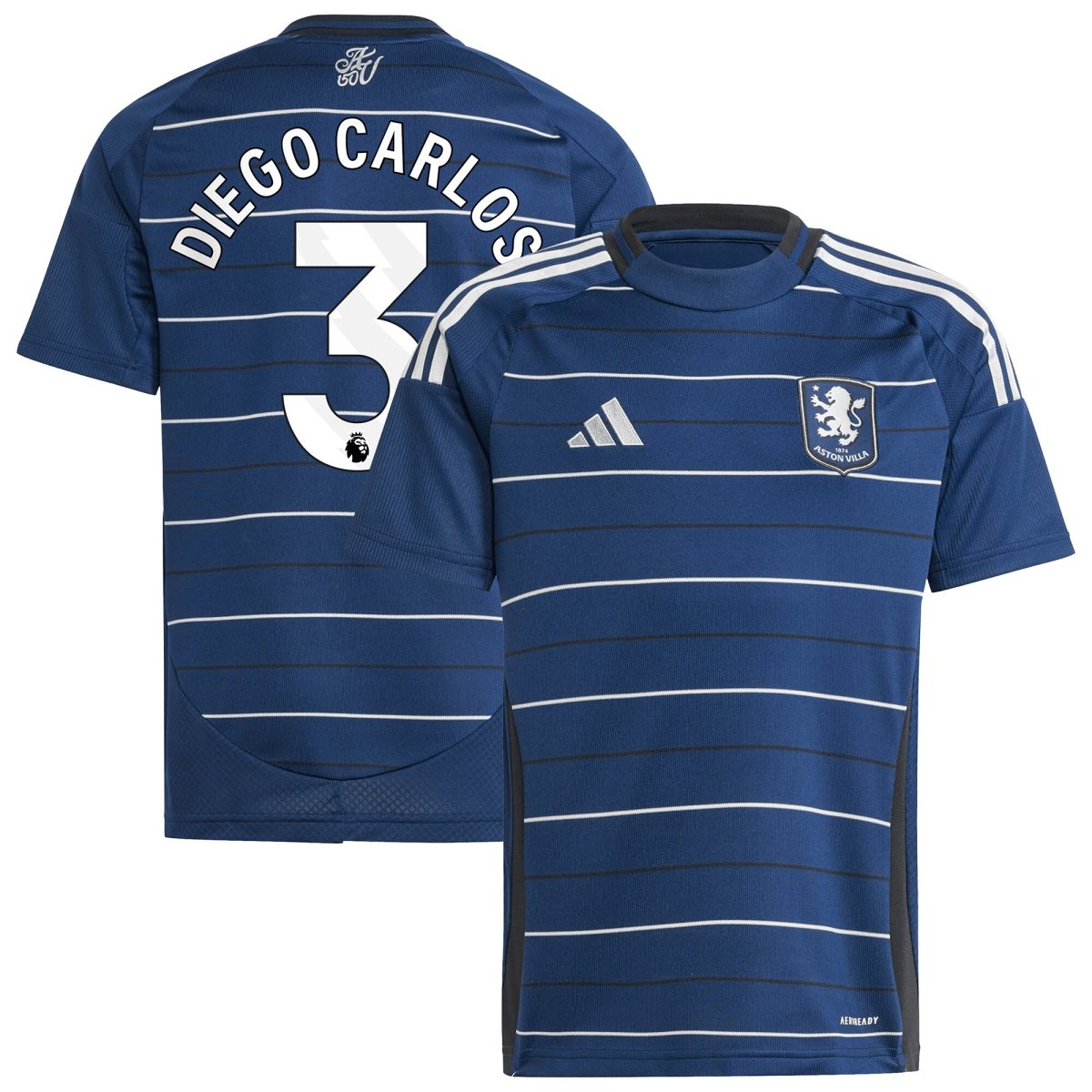 aston villa adidas third shirt 2024-25 – kids with diego carlos 3 printing Collection - Aston Villa Official Store