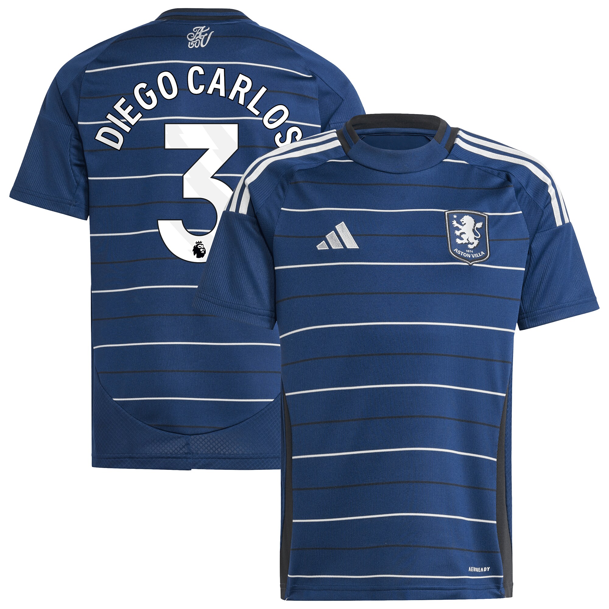 aston villa adidas third shirt 2024-25 – kids with diego carlos 3 printing Collection - Aston Villa Official Store
