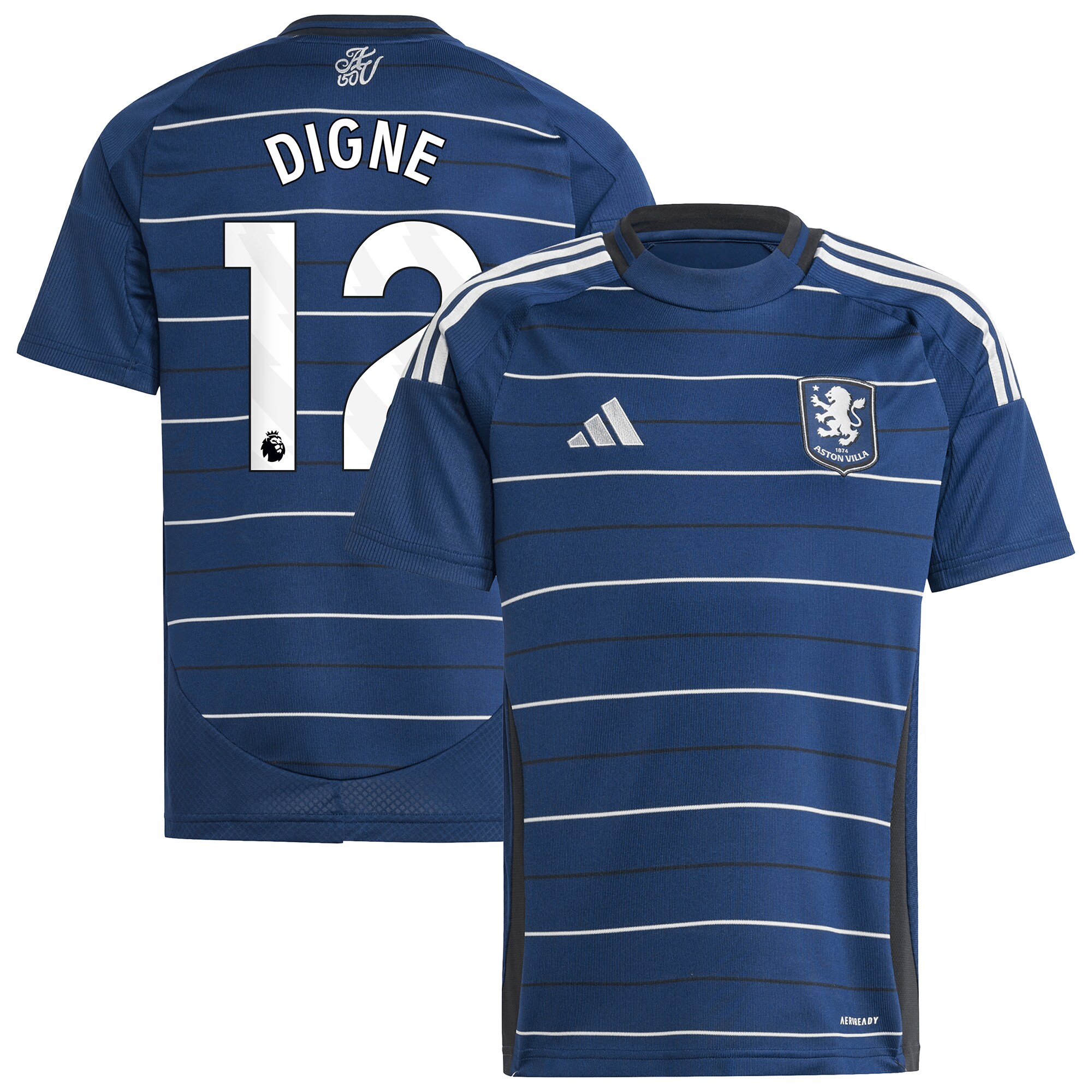 aston villa adidas third shirt 2024-25 – kids with digne 12 printing Collection - Aston Villa Official Store