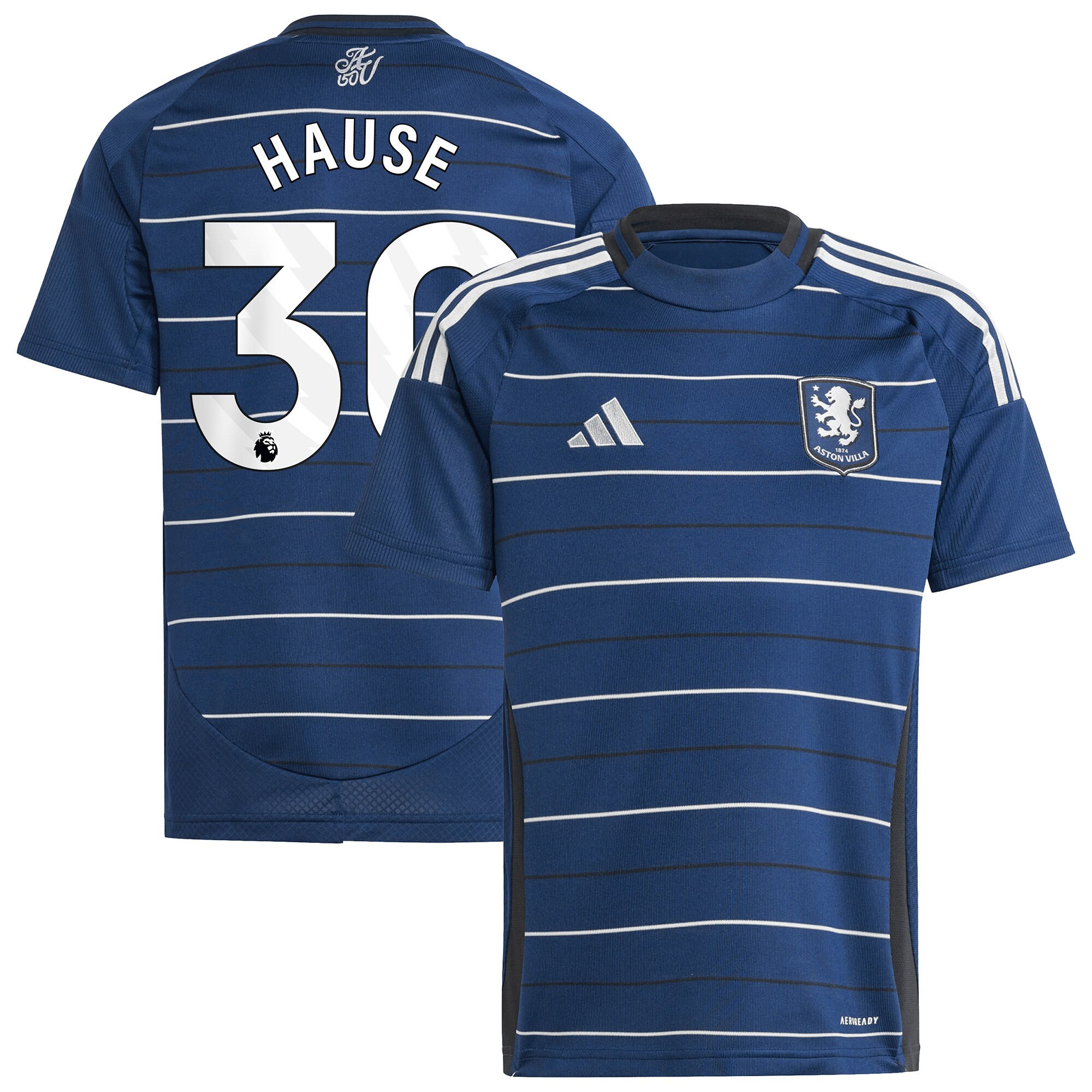 aston villa adidas third shirt 2024-25 – kids with hause 30 printing Collection - Aston Villa Official Store