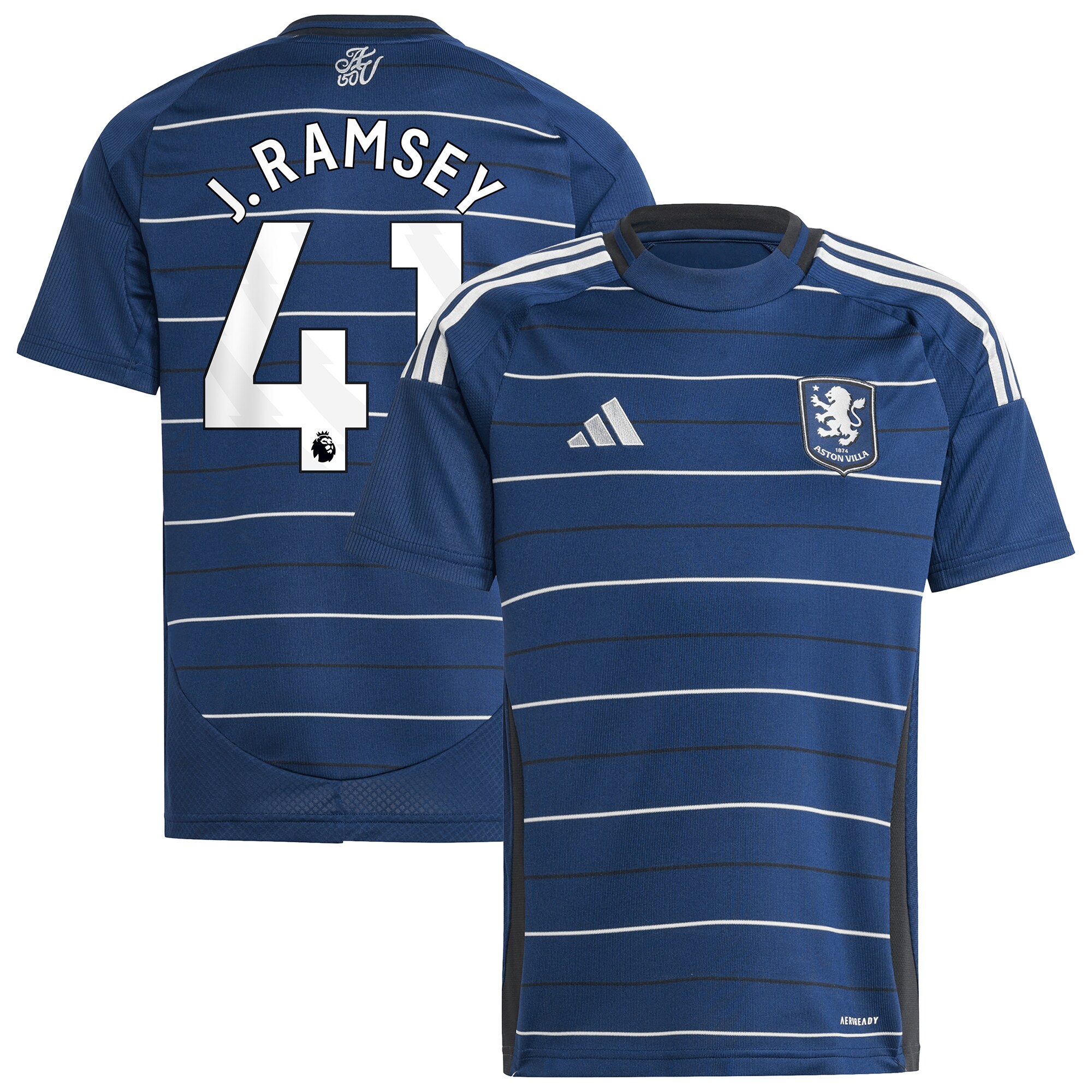 aston villa adidas third shirt 2024-25 – kids with j. ramsey 41 printing Collection - Aston Villa Official Store