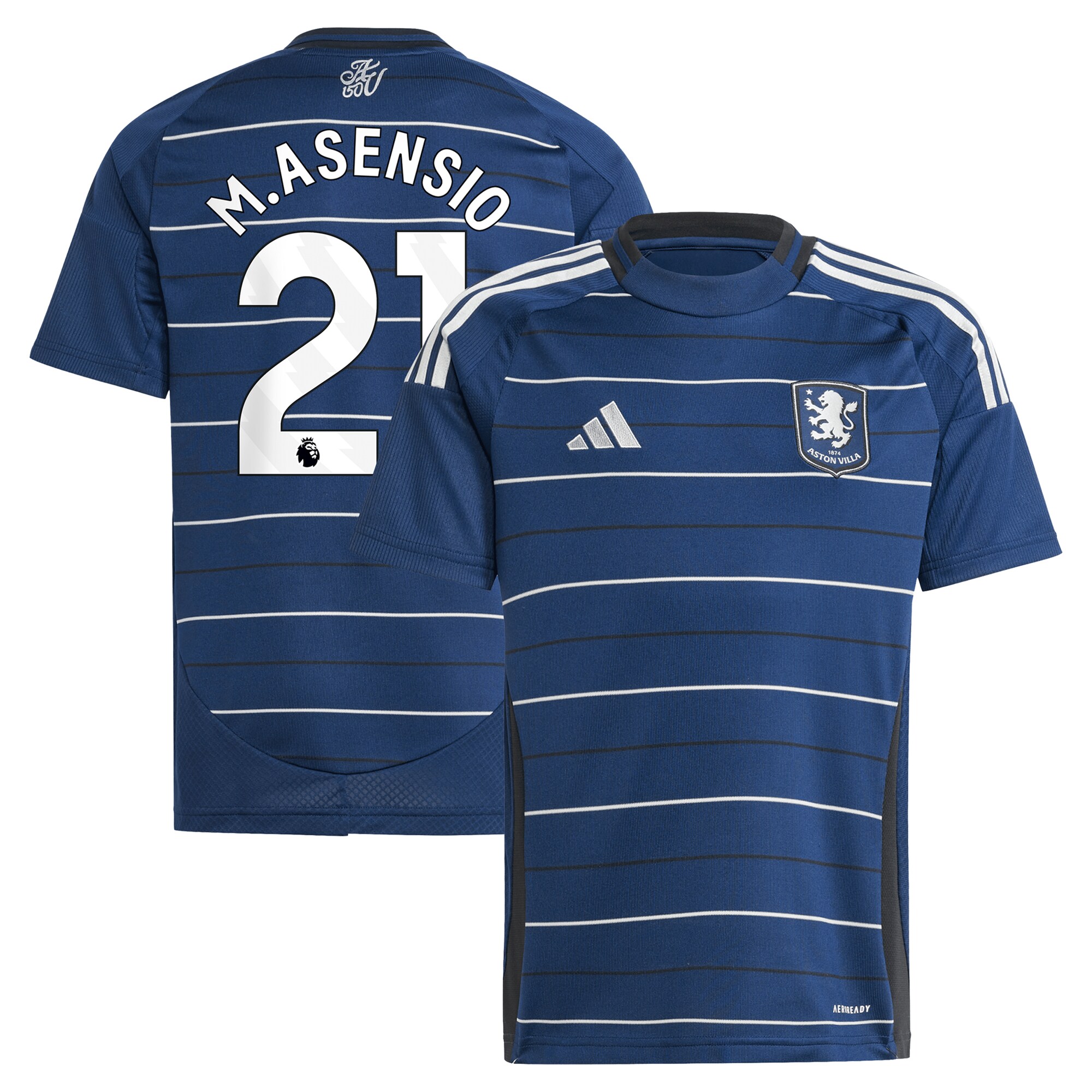 aston villa adidas third shirt 2024-25 – kids with m.asensio 21 printing Collection - Aston Villa Official Store