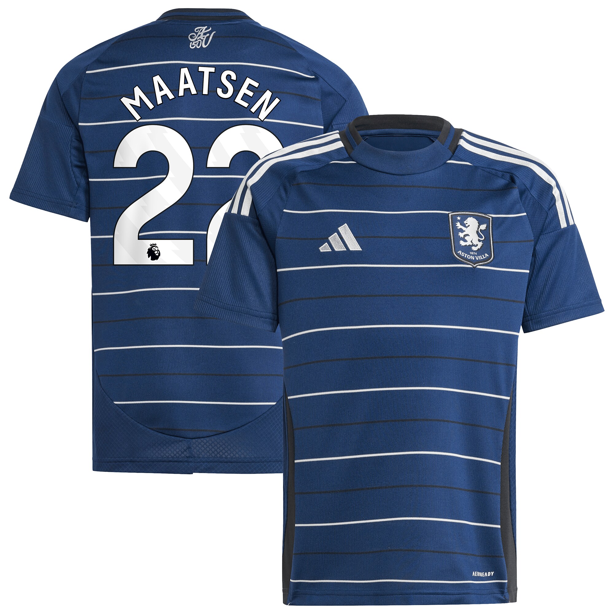 aston villa adidas third shirt 2024-25 – kids with maatsen 22 printing Collection - Aston Villa Official Store