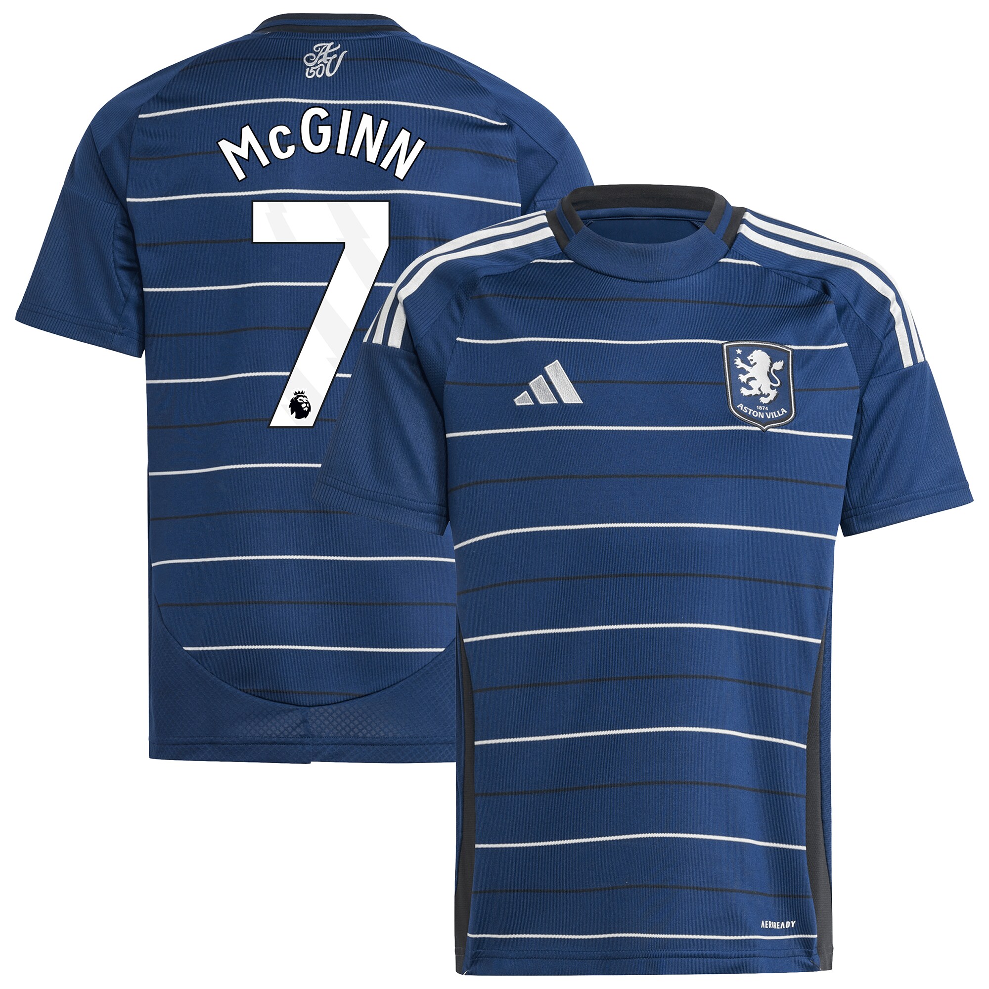 aston villa adidas third shirt 2024-25 – kids with mcginn 7 printing Collection - Aston Villa Official Store