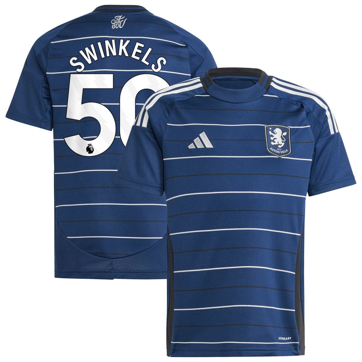 aston villa adidas third shirt 2024-25 – kids with swinkels 50 printing Collection - Aston Villa Official Store