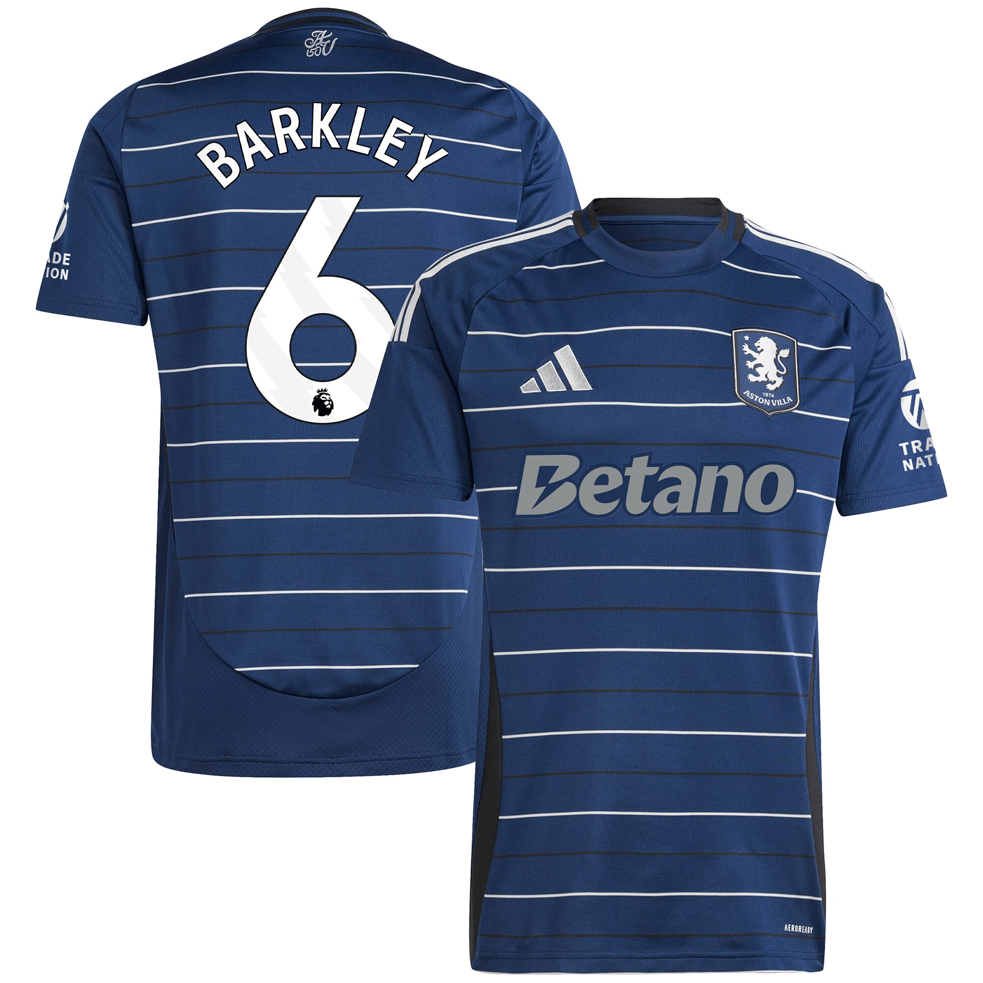 aston villa adidas third shirt 2024-25 with barkley 6 printing Collection - Aston Villa Official Store