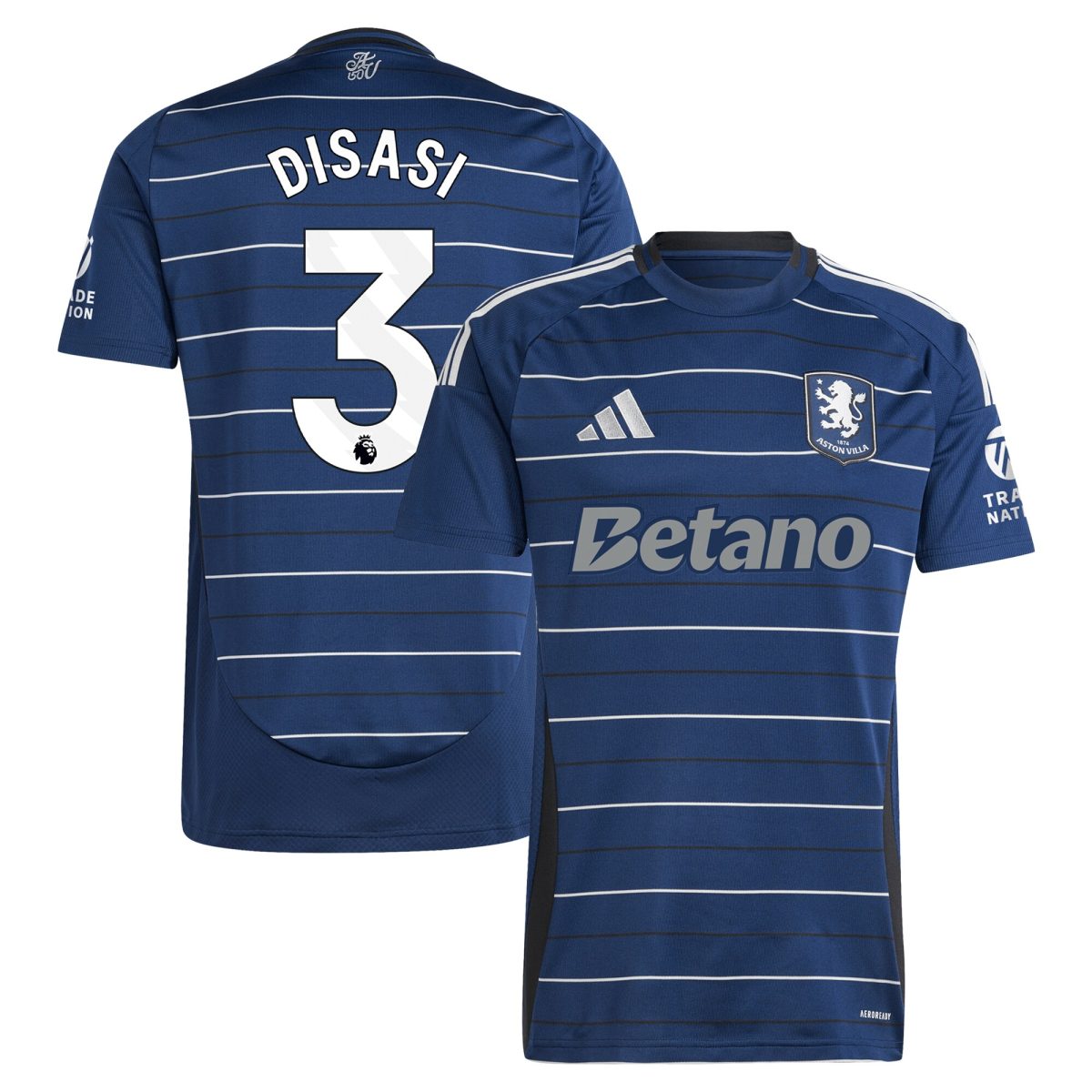 aston villa adidas third shirt 2024-25 with disasi 3 printing Collection - Aston Villa Official Store