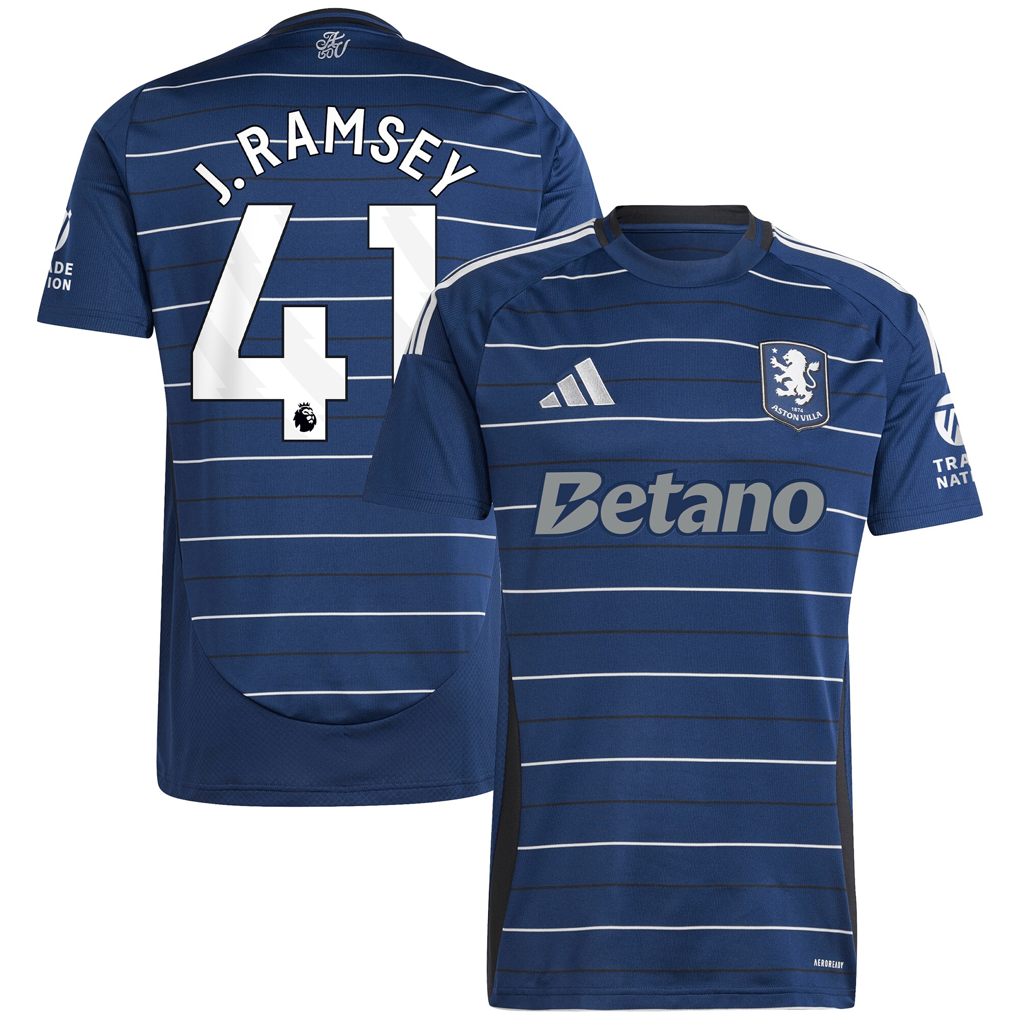 aston villa adidas third shirt 2024-25 with j. ramsey 41 printing Collection - Aston Villa Official Store