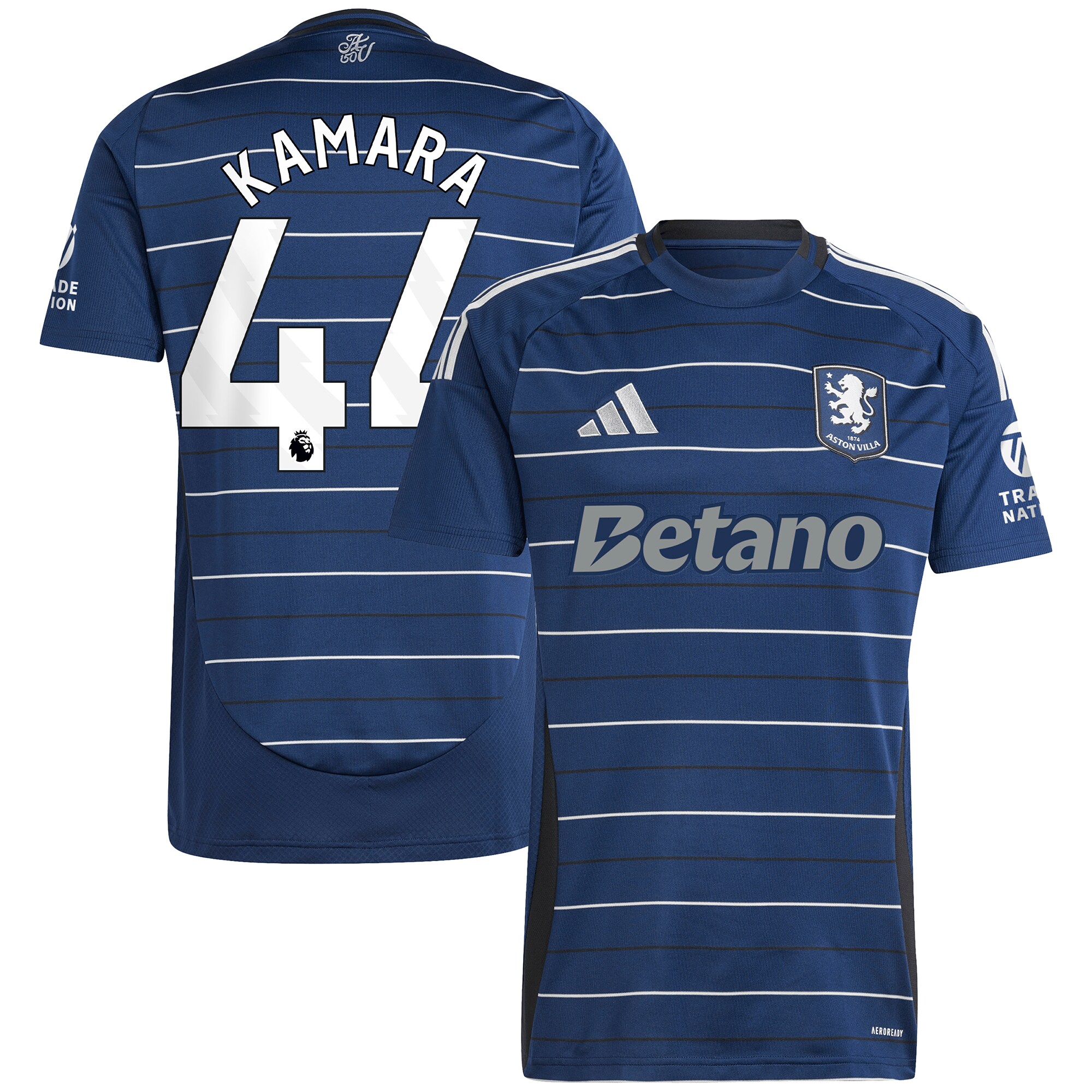aston villa adidas third shirt 2024-25 with kamara 44 printing Collection - Aston Villa Official Store