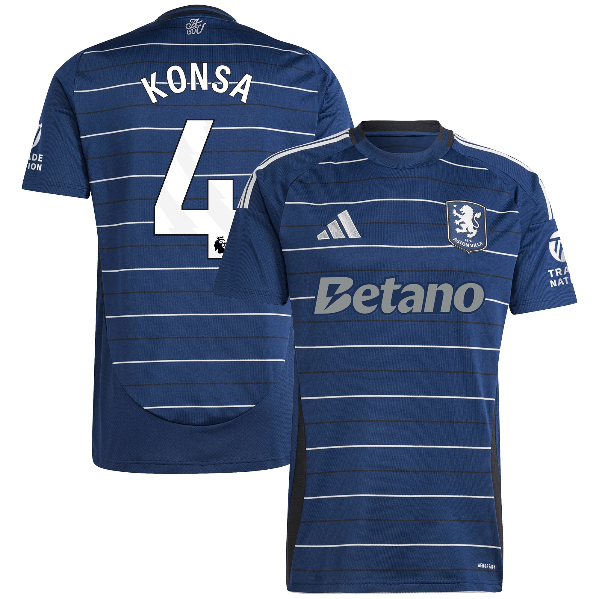 aston villa adidas third shirt 2024-25 with konsa 4 printing Collection - Aston Villa Official Store