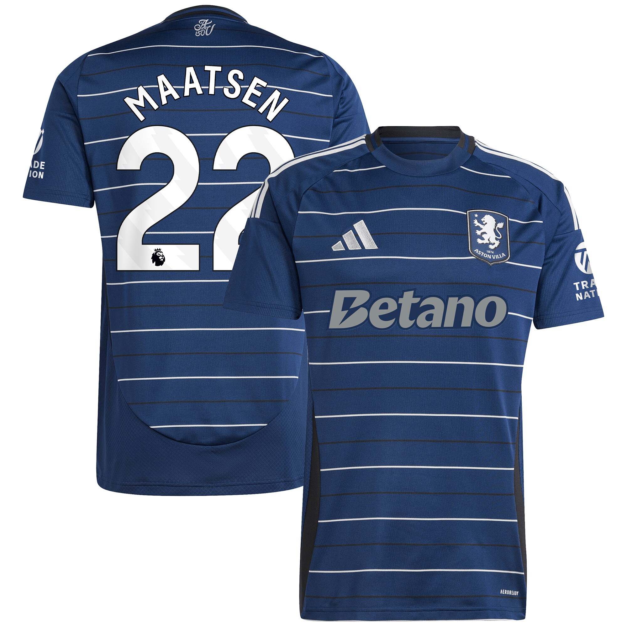 aston villa adidas third shirt 2024-25 with maatsen 22 printing Collection - Aston Villa Official Store