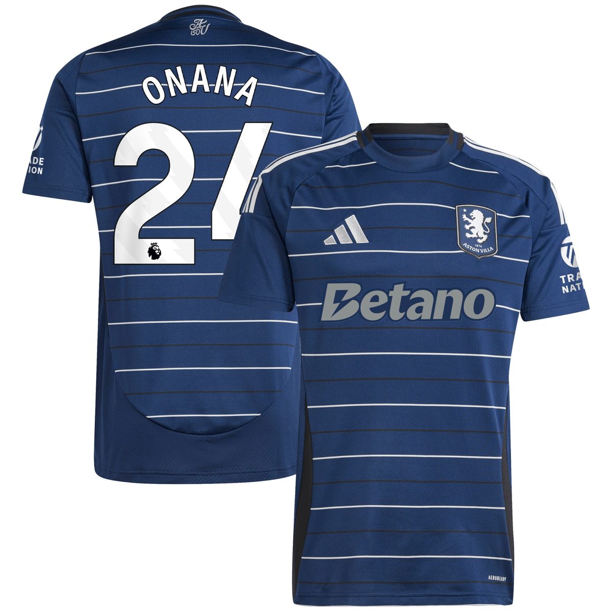 aston villa adidas third shirt 2024-25 with onana 24 printing Collection - Aston Villa Official Store