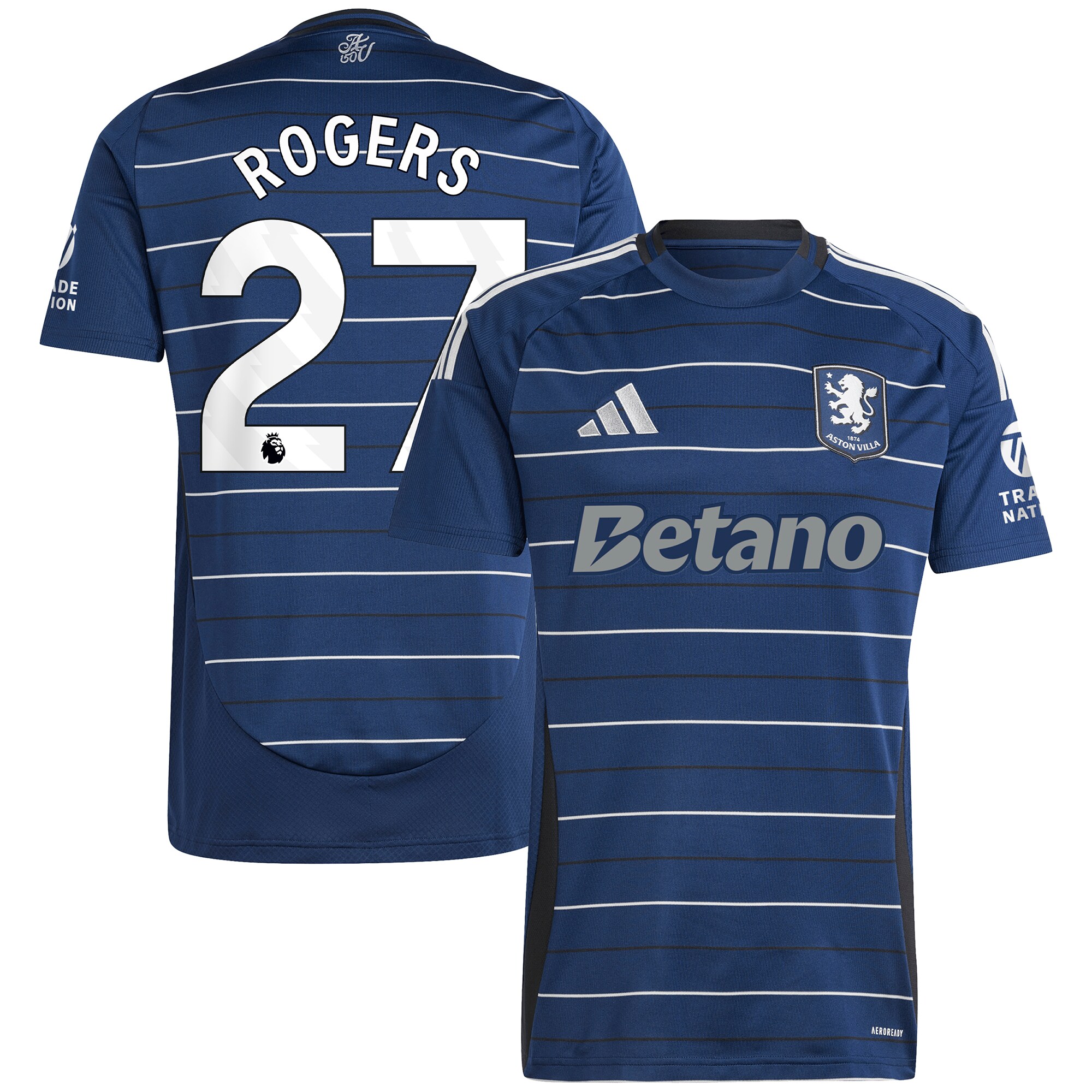 aston villa adidas third shirt 2024-25 with rogers 27 printing Collection - Aston Villa Official Store