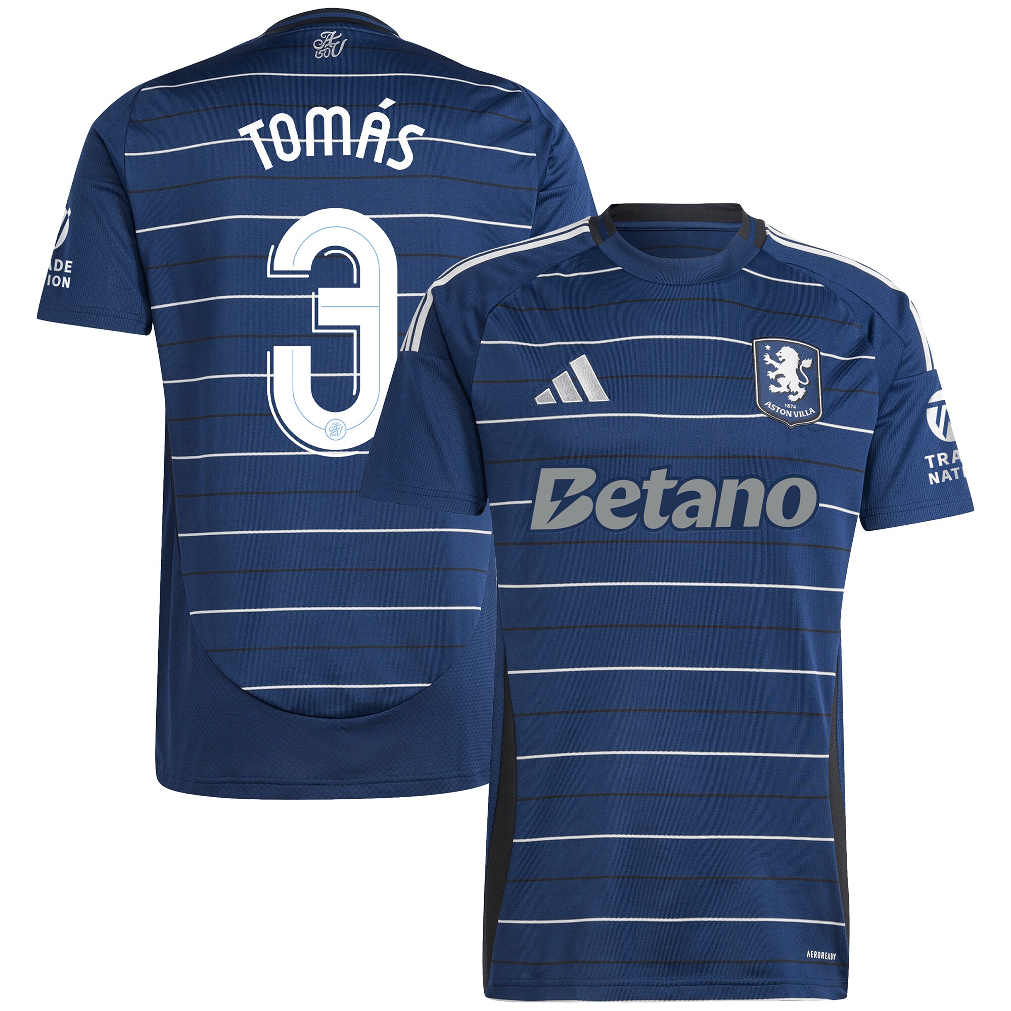 aston villa adidas third shirt 2024-25 with tomás 3 cup printing Collection - Aston Villa Official Store