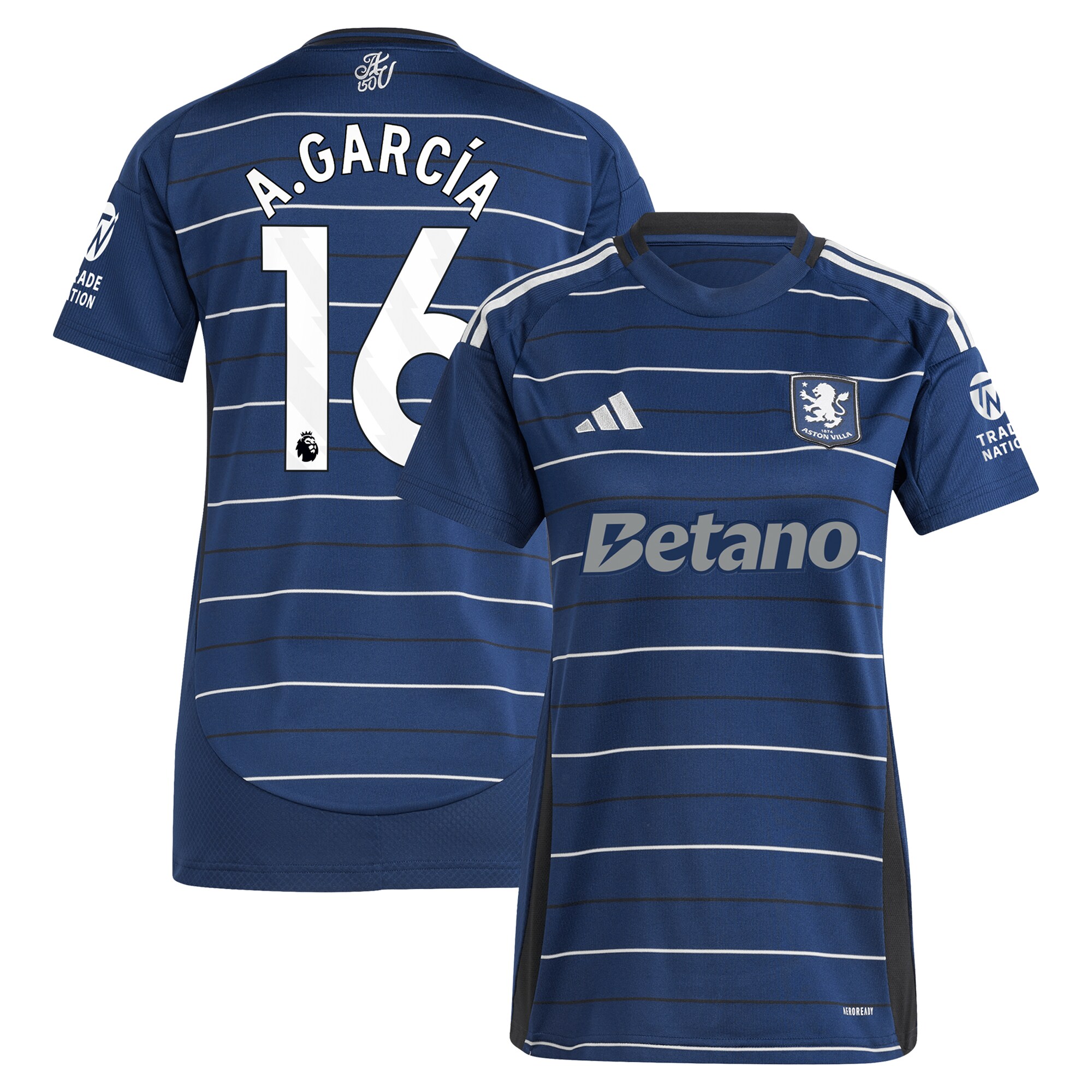 aston villa adidas third shirt 2024-25 – womens with a.garcía 16 printing Collection - Aston Villa Official Store