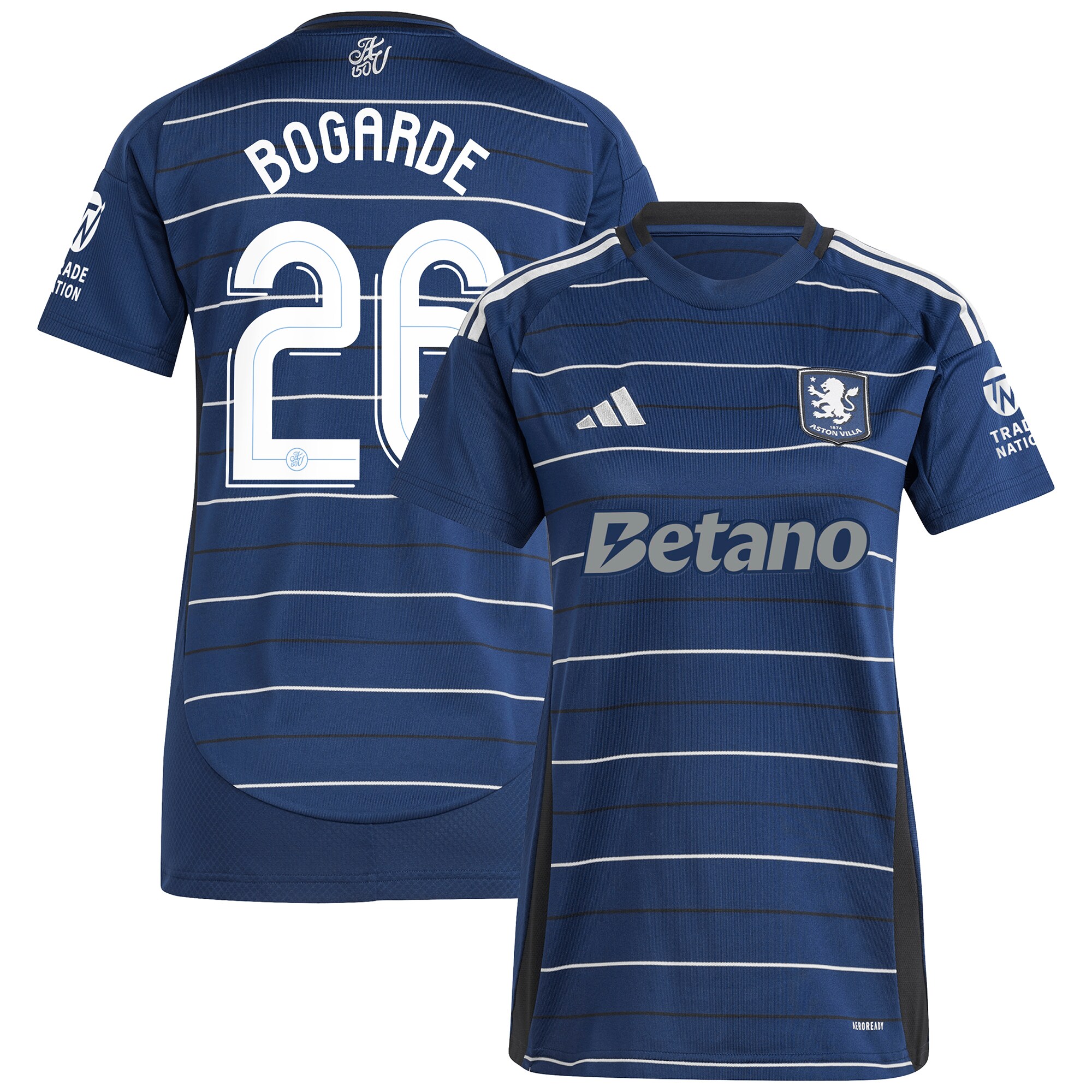 aston villa adidas third shirt 2024-25 – womens with bogarde 26 cup printing Collection - Aston Villa Official Store