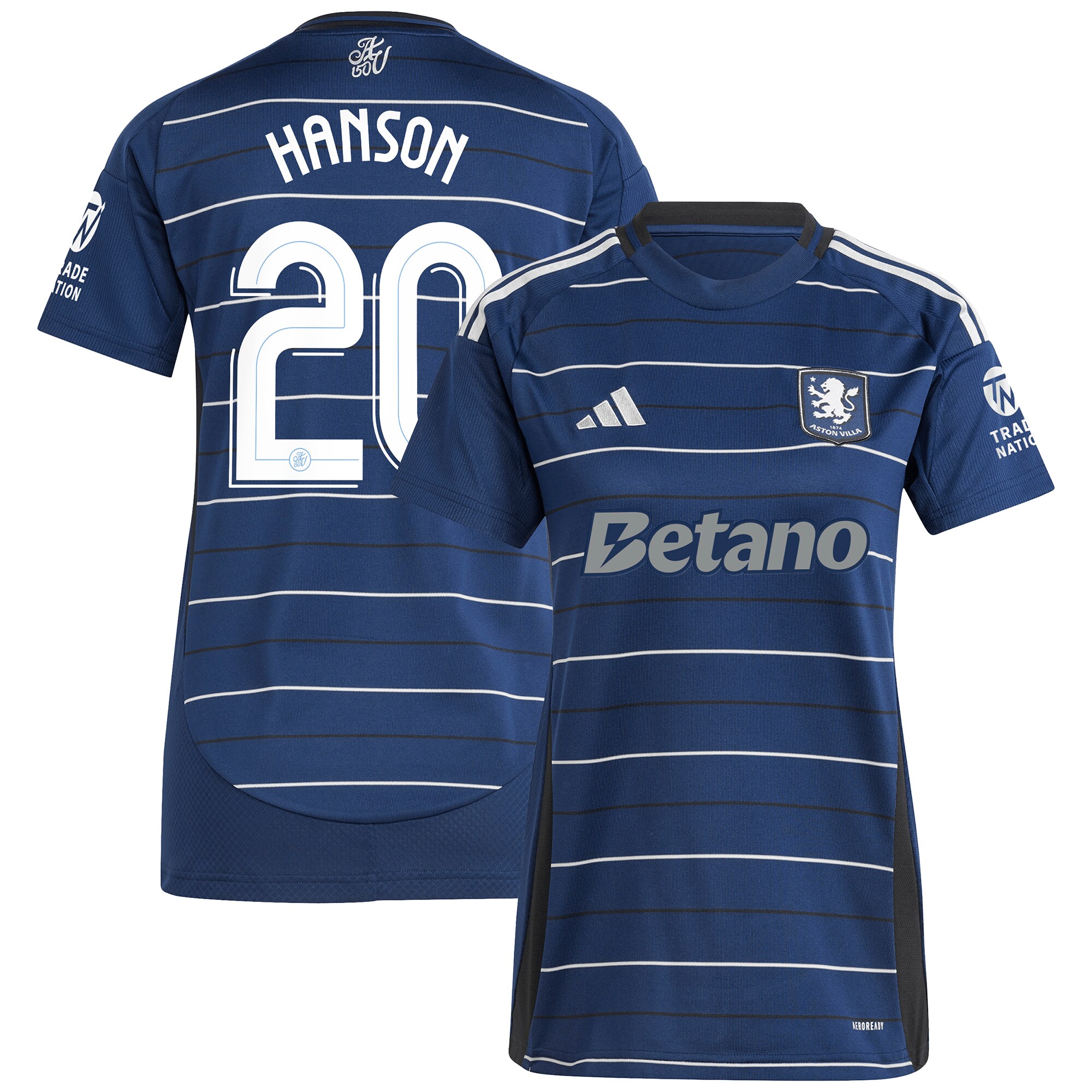 aston villa adidas third shirt 2024-25 – womens with hanson 20 cup printing Collection - Aston Villa Official Store