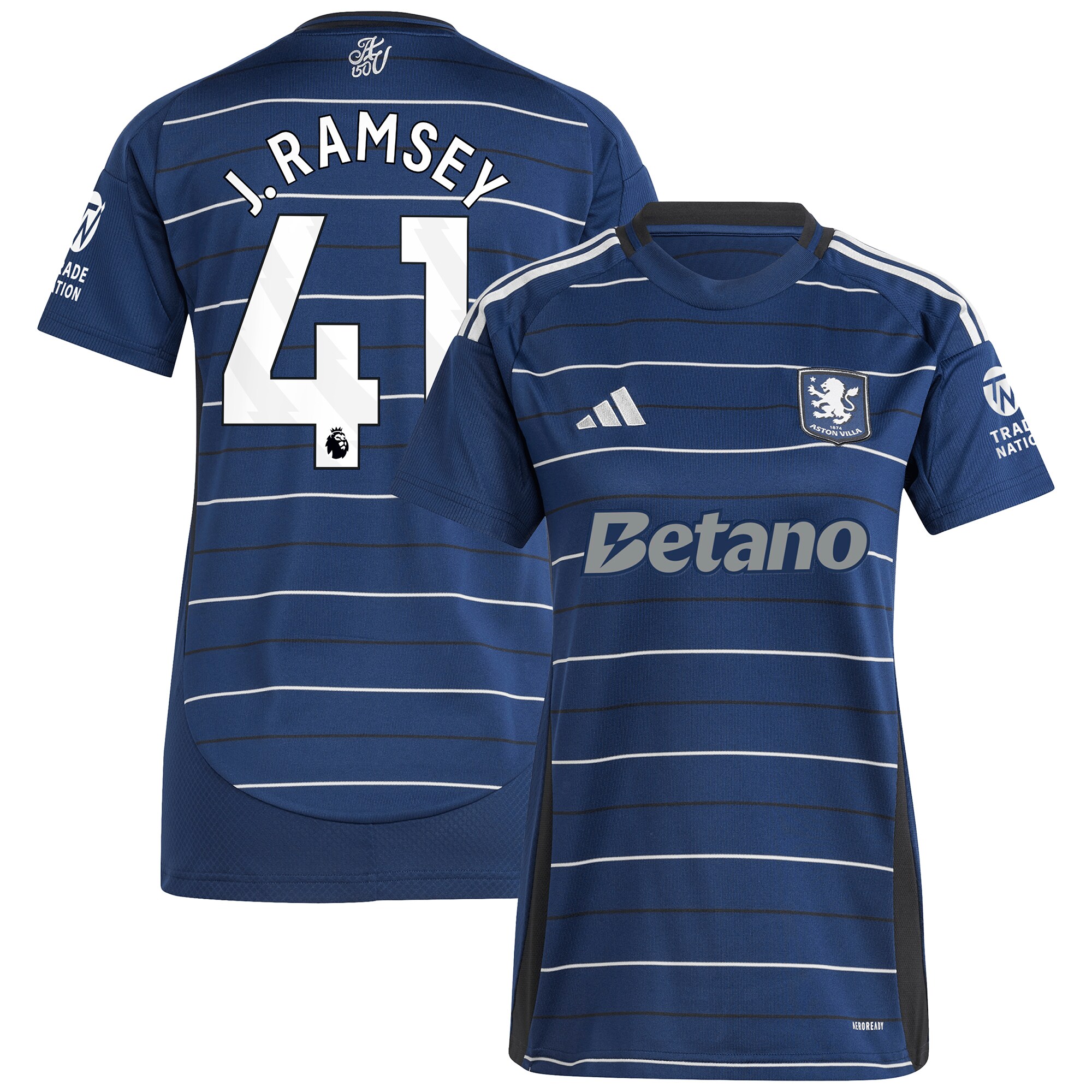 aston villa adidas third shirt 2024-25 – womens with j. ramsey 41 printing Collection - Aston Villa Official Store