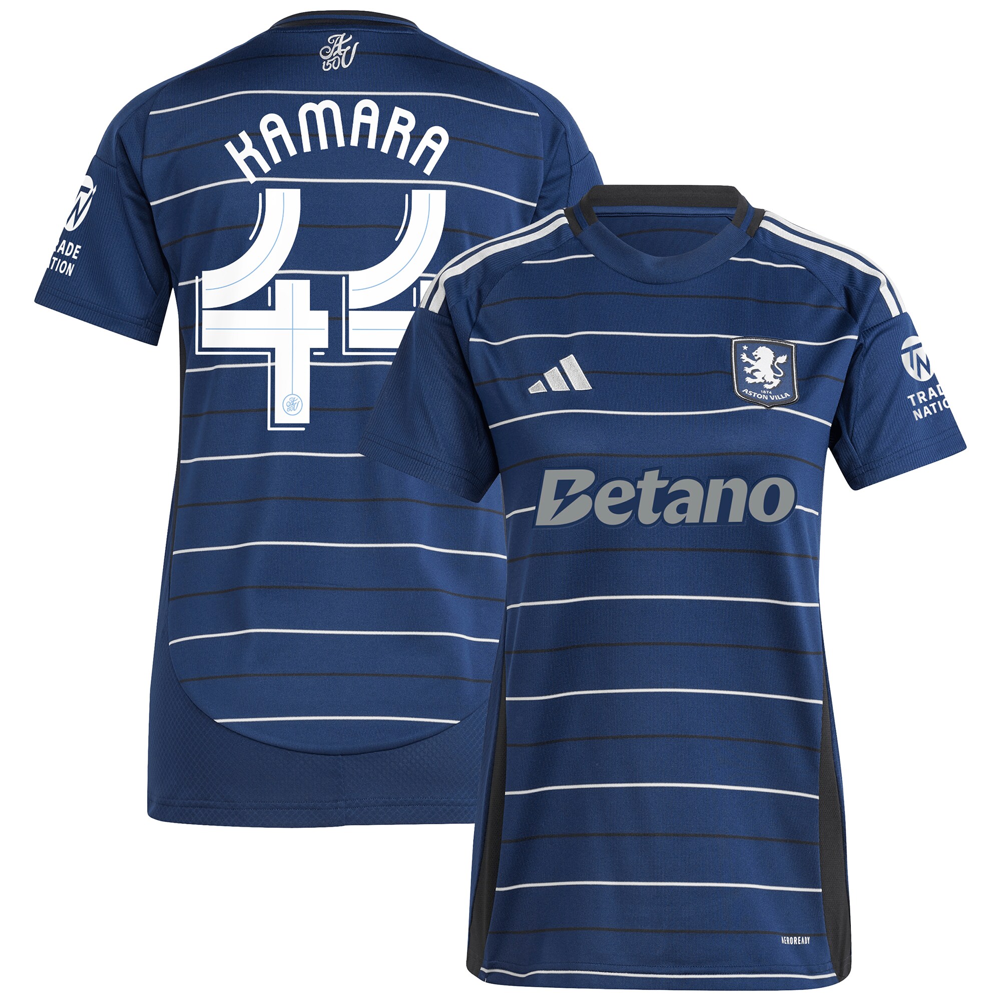 aston villa adidas third shirt 2024-25 – womens with kamara 44 cup printing Collection - Aston Villa Official Store