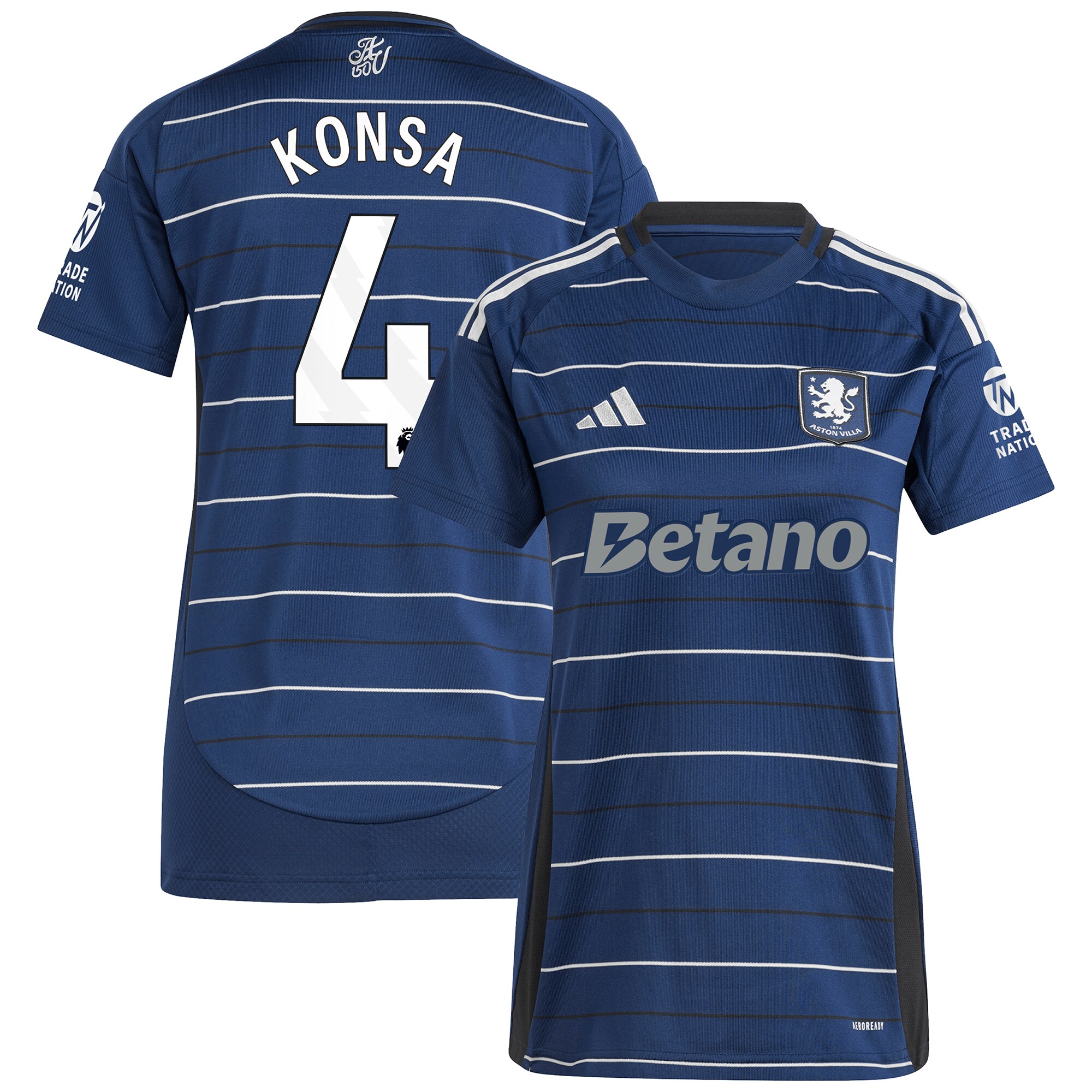 aston villa adidas third shirt 2024-25 – womens with konsa 4 printing Collection - Aston Villa Official Store
