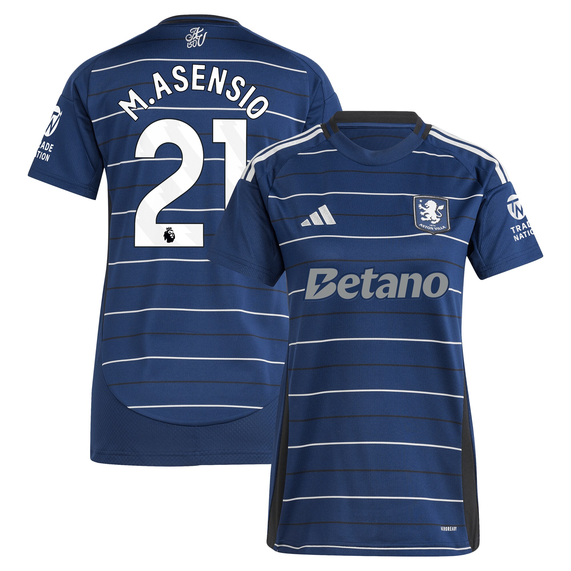 aston villa adidas third shirt 2024-25 – womens with m.asensio 21 printing Collection - Aston Villa Official Store