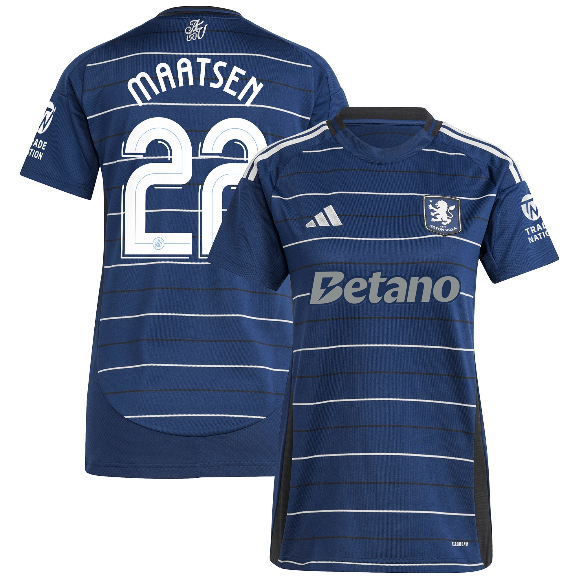 aston villa adidas third shirt 2024-25 – womens with maatsen 22 cup printing Collection - Aston Villa Official Store