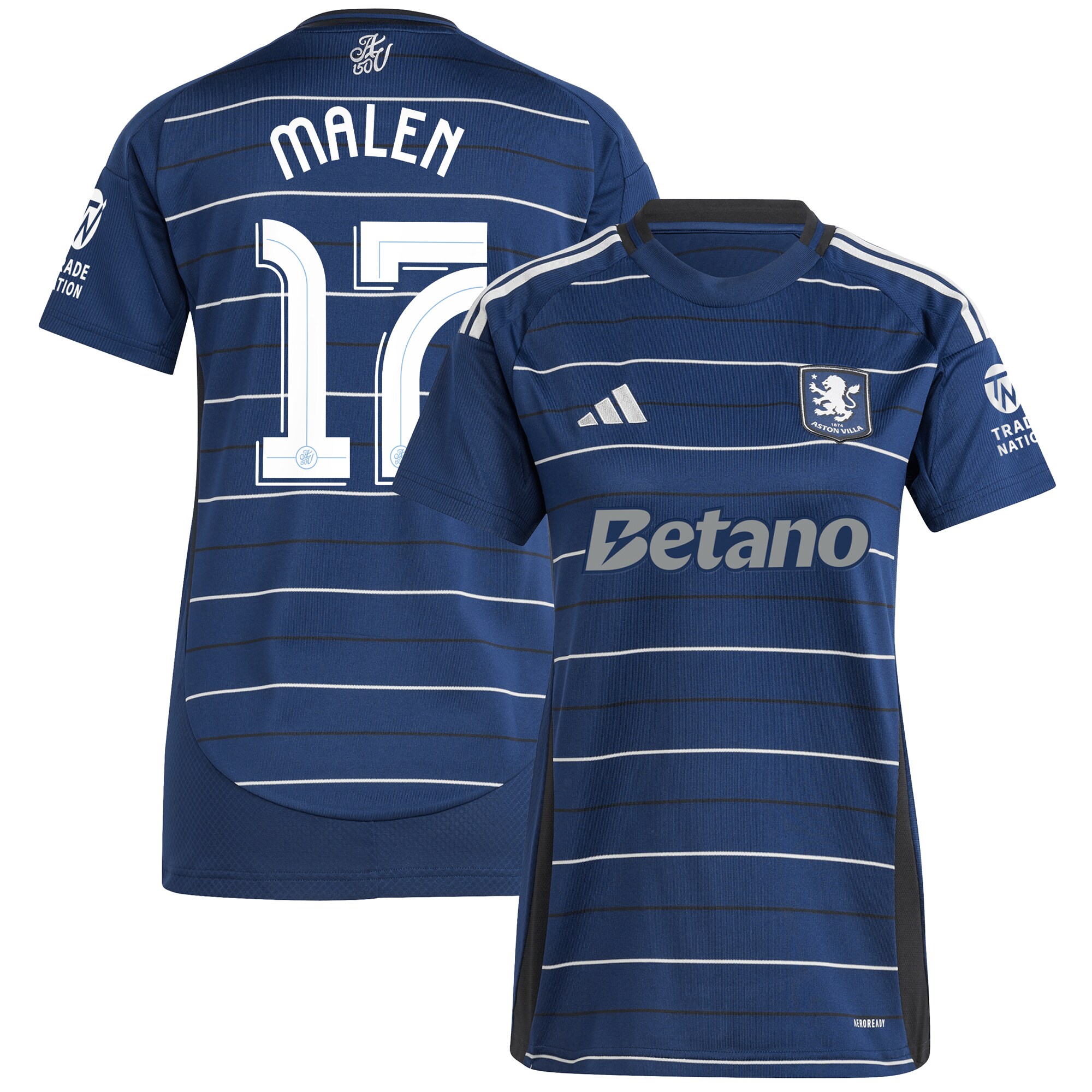 aston villa adidas third shirt 2024-25 – womens with malen 17 cup printing Collection - Aston Villa Official Store