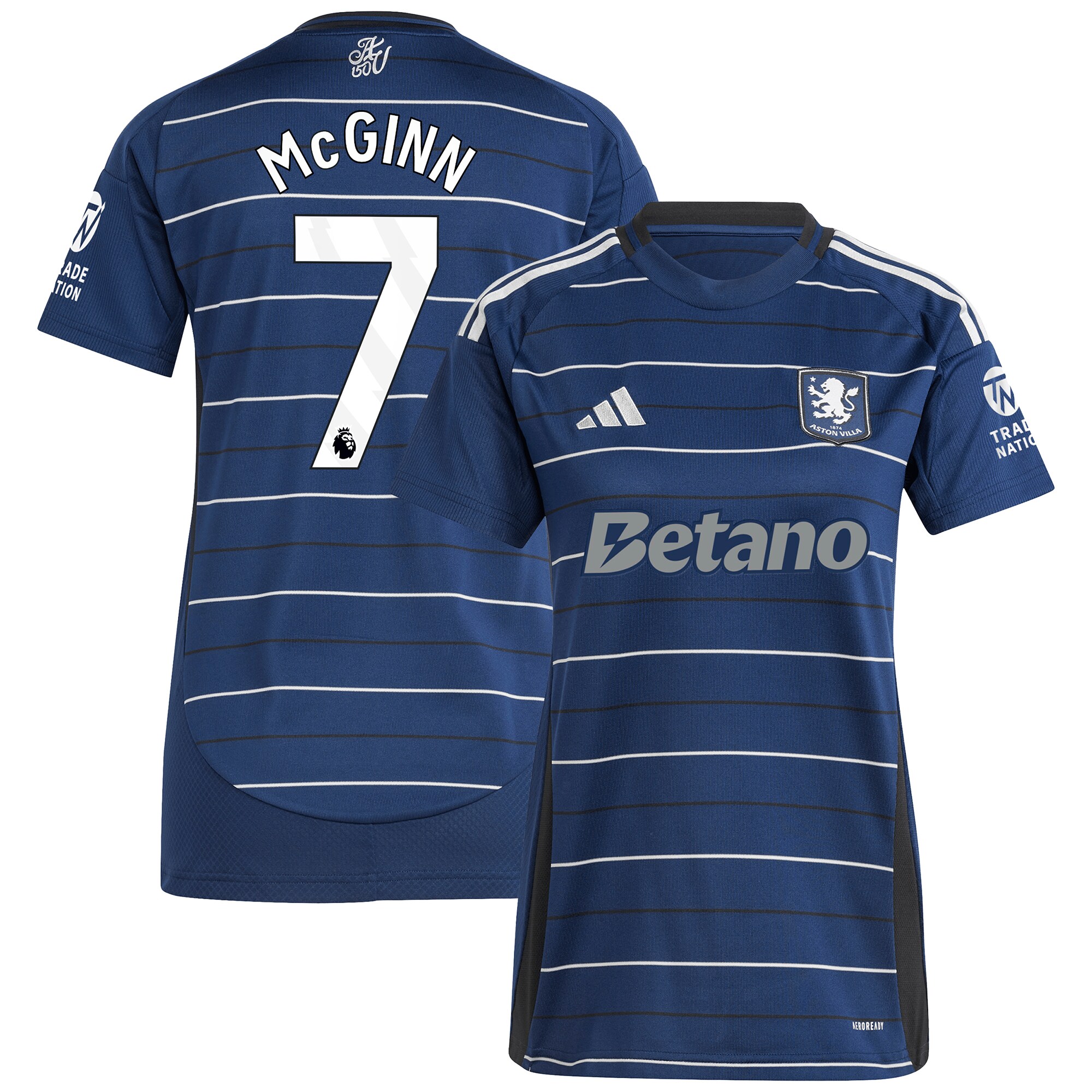 aston villa adidas third shirt 2024-25 – womens with mcginn 7 printing Collection - Aston Villa Official Store