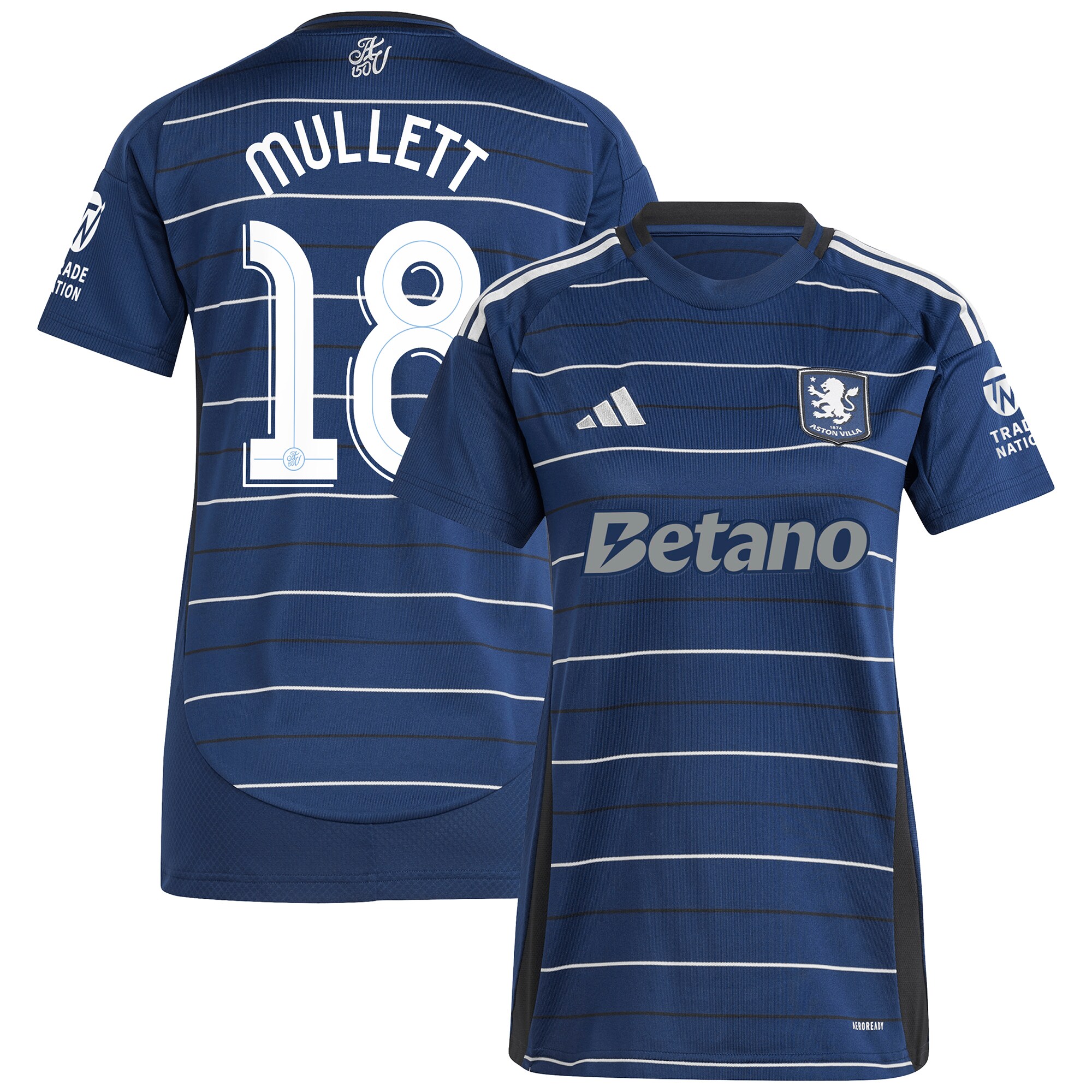 aston villa adidas third shirt 2024-25 – womens with mullett 18 cup printing Collection - Aston Villa Official Store