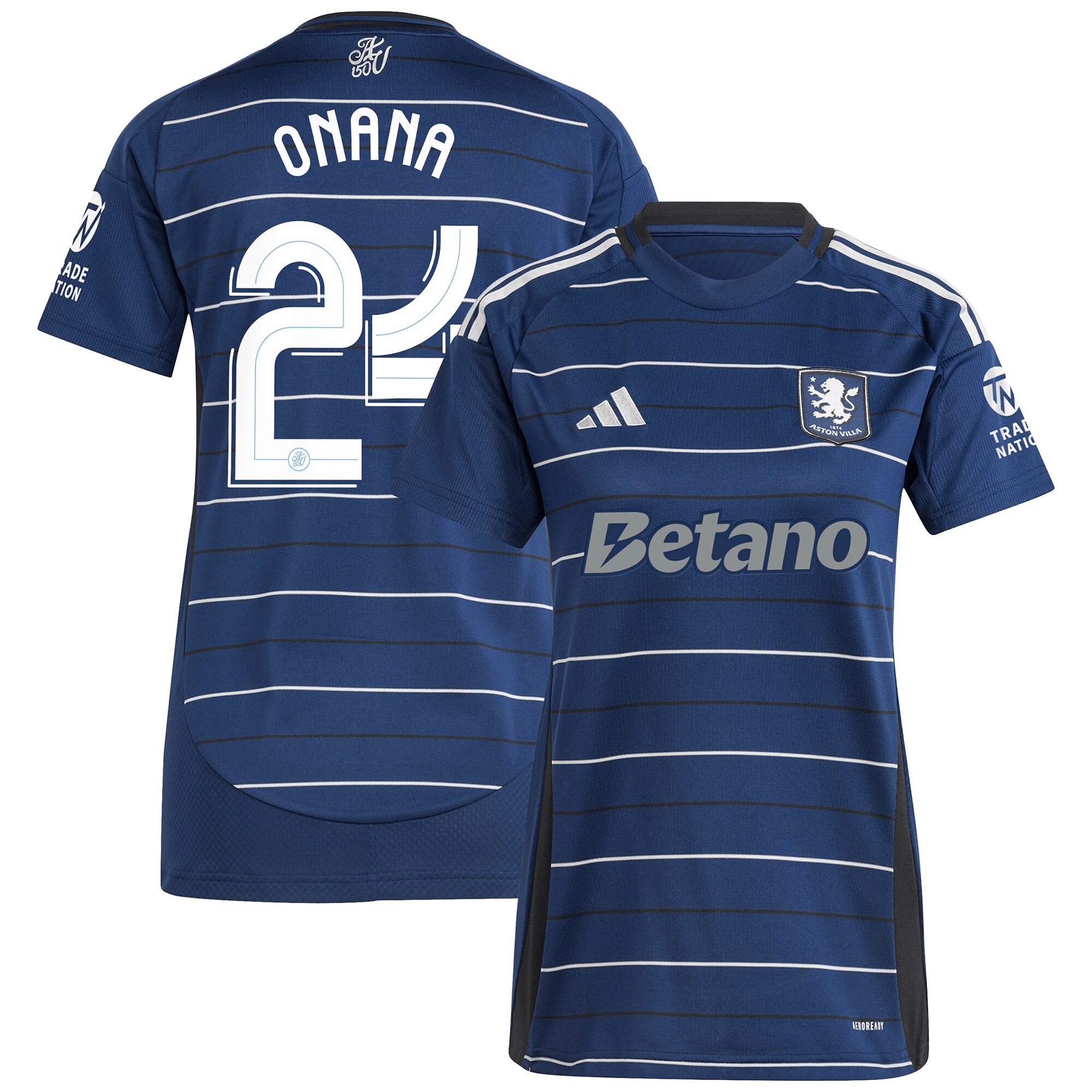aston villa adidas third shirt 2024-25 – womens with onana 24 cup printing Collection - Aston Villa Official Store