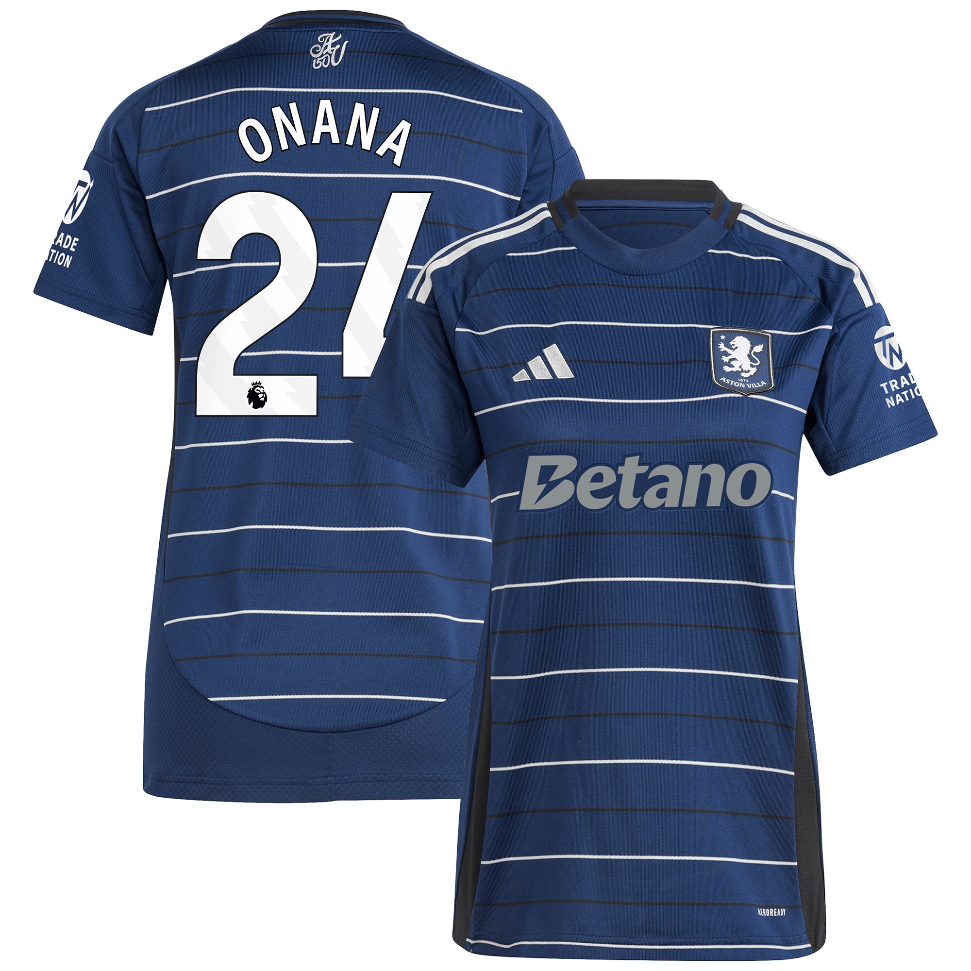 aston villa adidas third shirt 2024-25 – womens with onana 24 printing Collection - Aston Villa Official Store