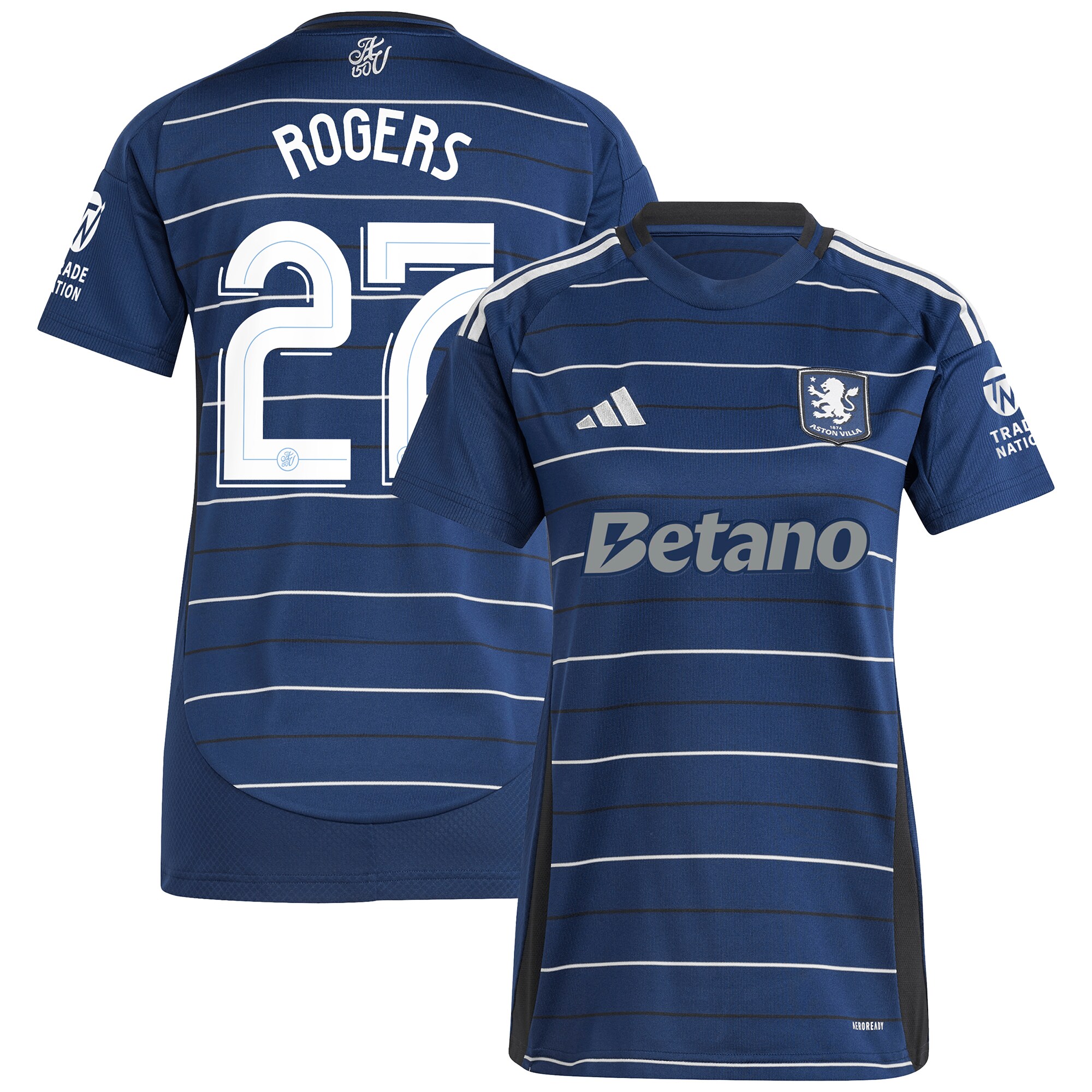 aston villa adidas third shirt 2024-25 – womens with rogers 27 cup printing Collection - Aston Villa Official Store
