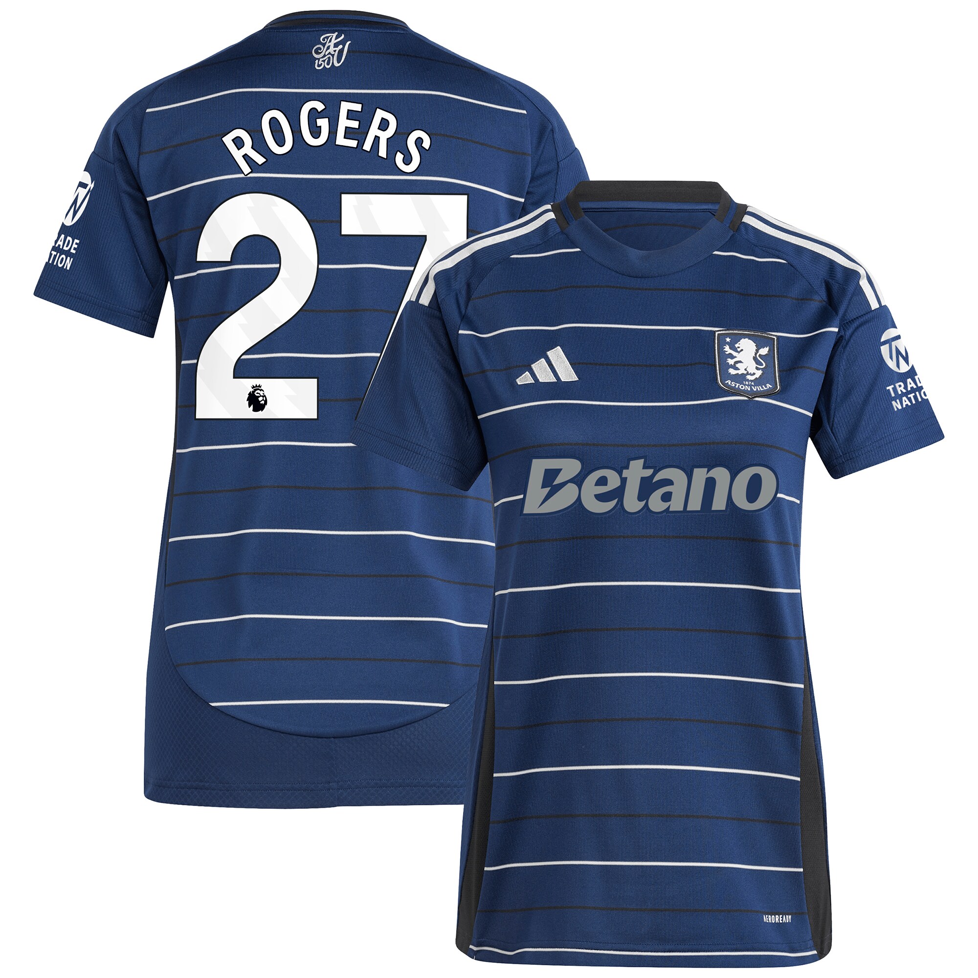 aston villa adidas third shirt 2024-25 – womens with rogers 27 printing Collection - Aston Villa Official Store