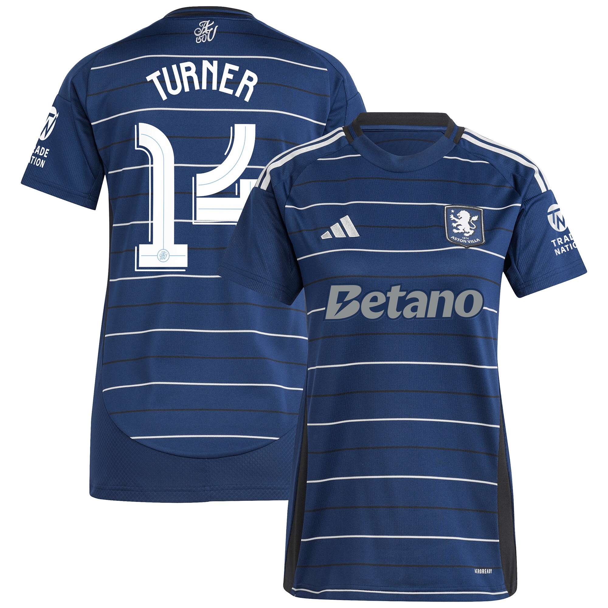 aston villa adidas third shirt 2024-25 – womens with turner 14 cup printing Collection - Aston Villa Official Store