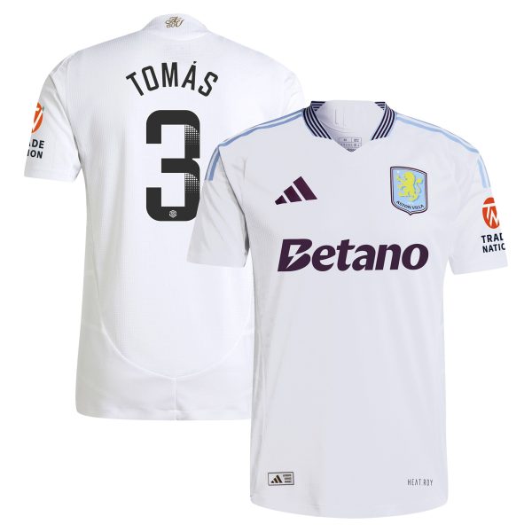 aston villa adidas wsl away authentic shirt 2024-25 with tomás 3 printing Collection - Aston Villa Official Store