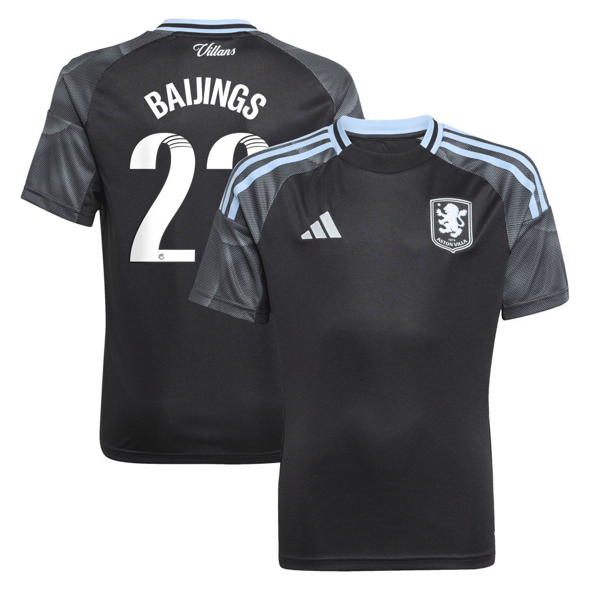 aston villa adidas wsl away shirt 2025-26 – kids with baijings 22 printing Collection – Aston Villa Official Store Collection - Aston Villa Official Store