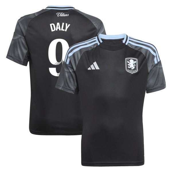 aston villa adidas wsl away shirt 2025-26 – kids with daly 9 printing Collection – Aston Villa Official Store Collection - Aston Villa Official Store