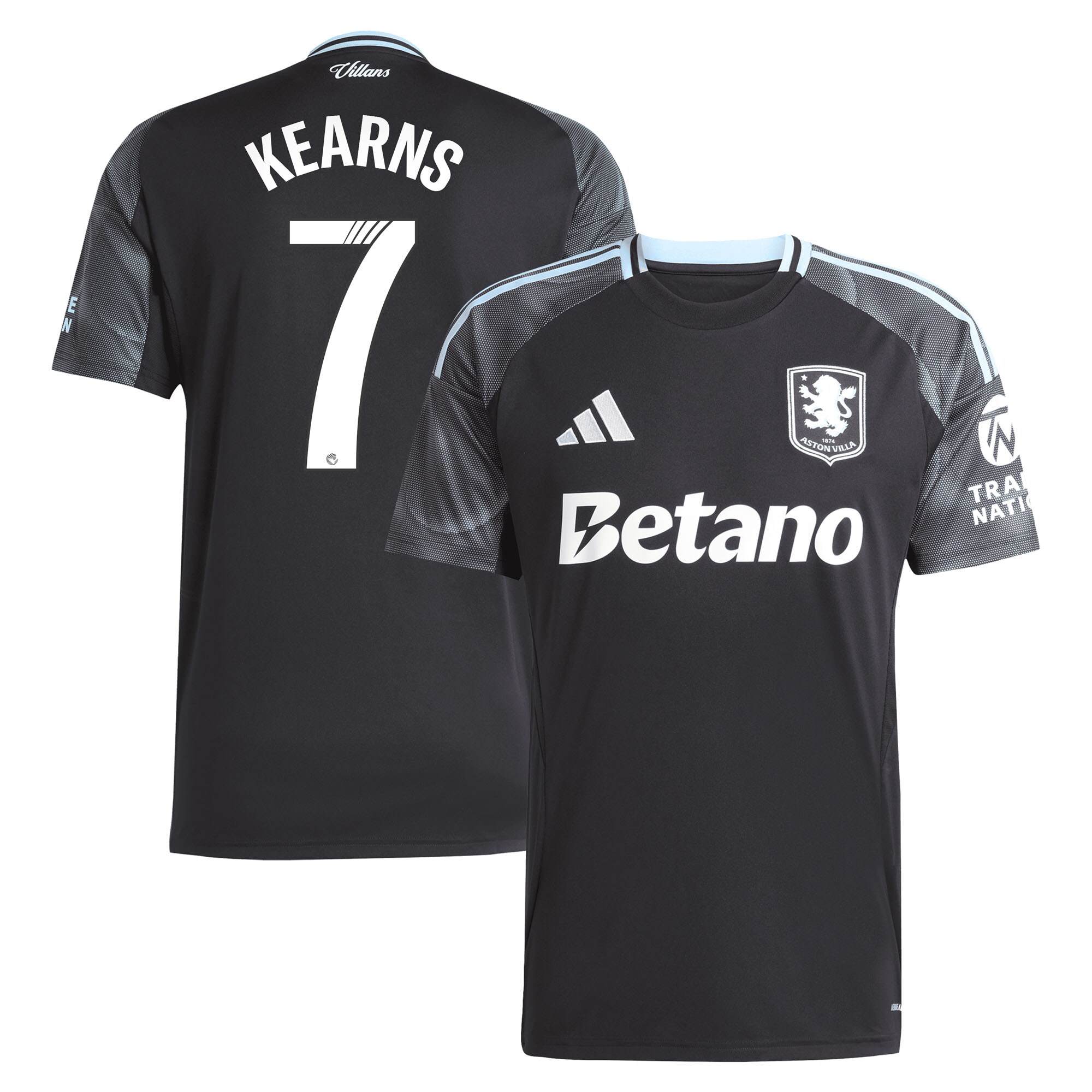 aston villa adidas wsl away shirt 2025-26 with kearns 7 printing Collection - Aston Villa Official Store