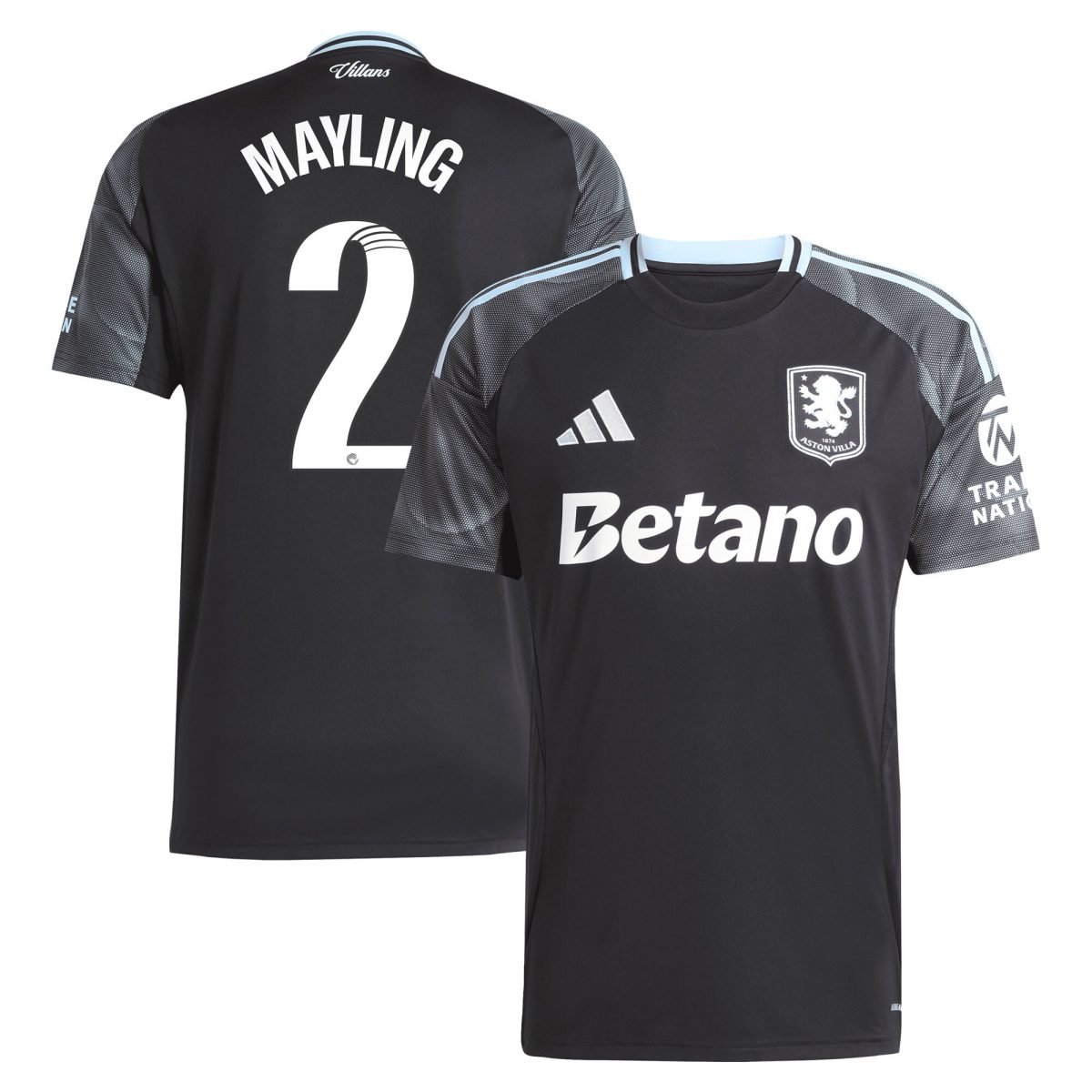 aston villa adidas wsl away shirt 2025-26 with mayling 2 printing Collection - Aston Villa Official Store