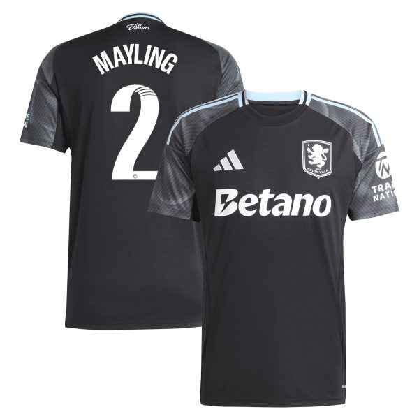 aston villa adidas wsl away shirt 2025-26 with mayling 2 printing Collection - Aston Villa Official Store