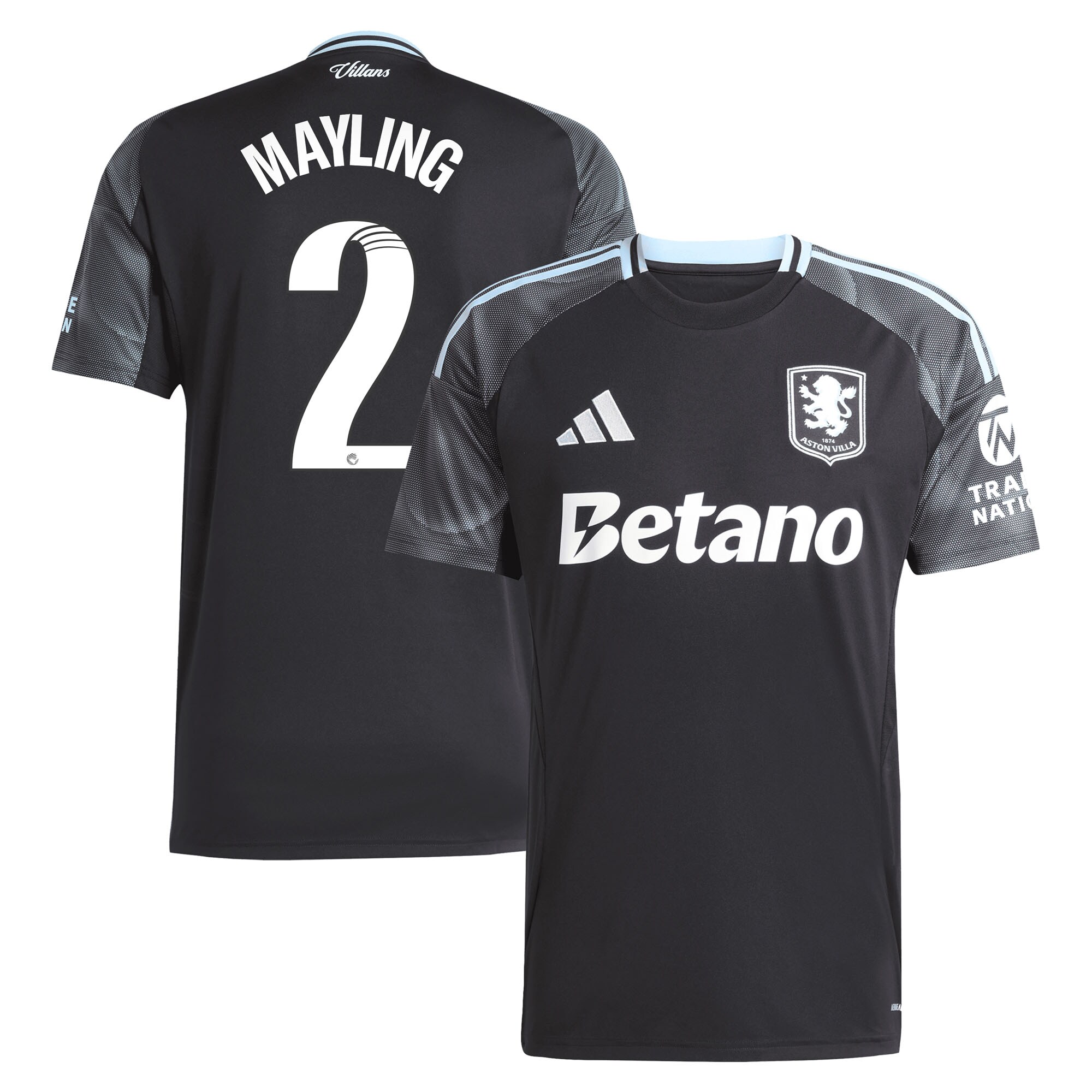 aston villa adidas wsl away shirt 2025-26 with mayling 2 printing Collection - Aston Villa Official Store