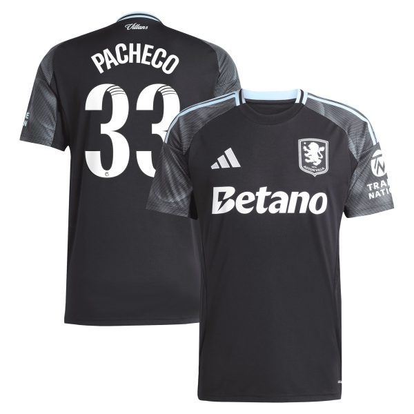 aston villa adidas wsl away shirt 2025-26 with pacheco 33 printing Collection - Aston Villa Official Store